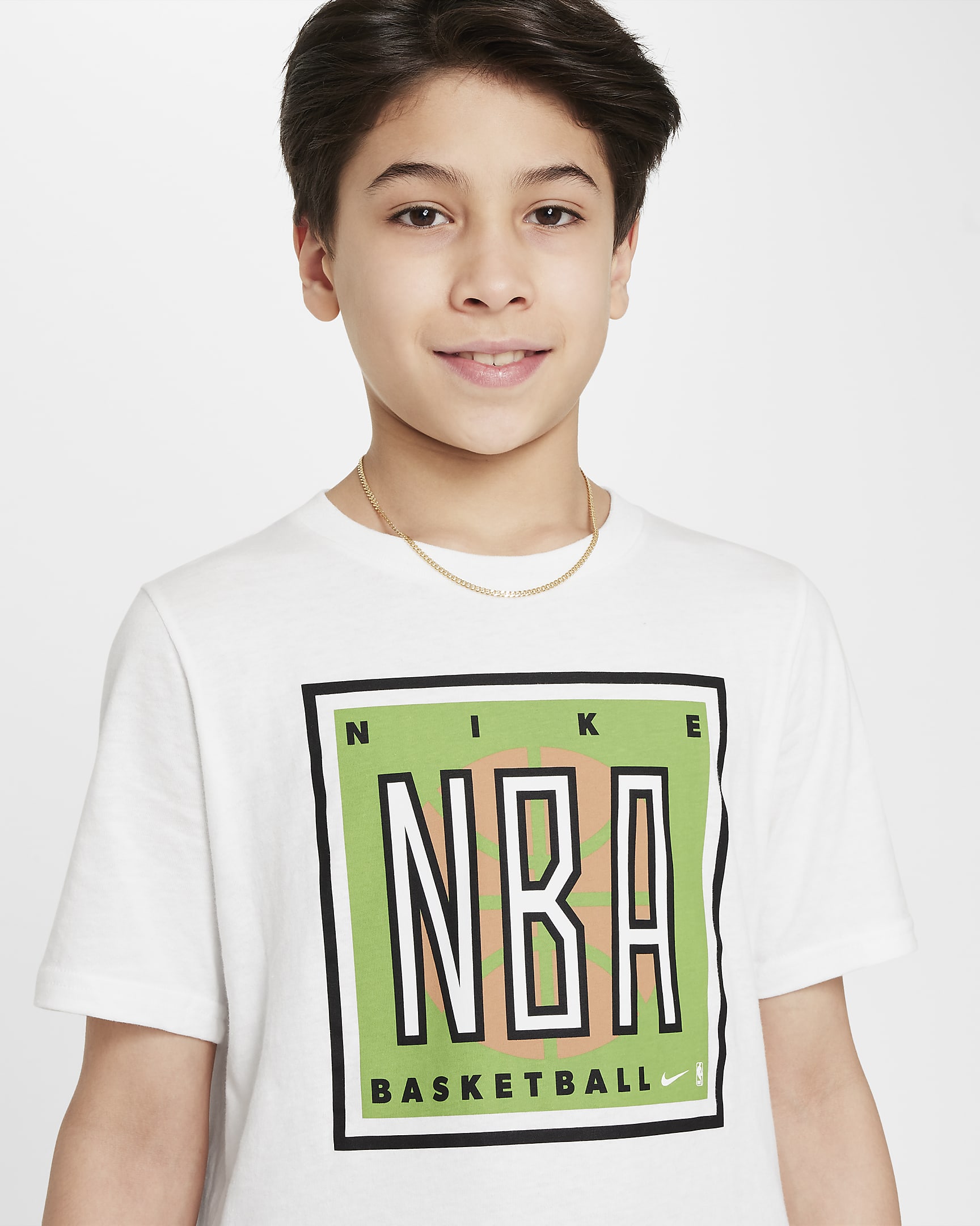 Team 31 Courtside Older Kids' (Boys') Nike Max90 NBA T-Shirt - Sail