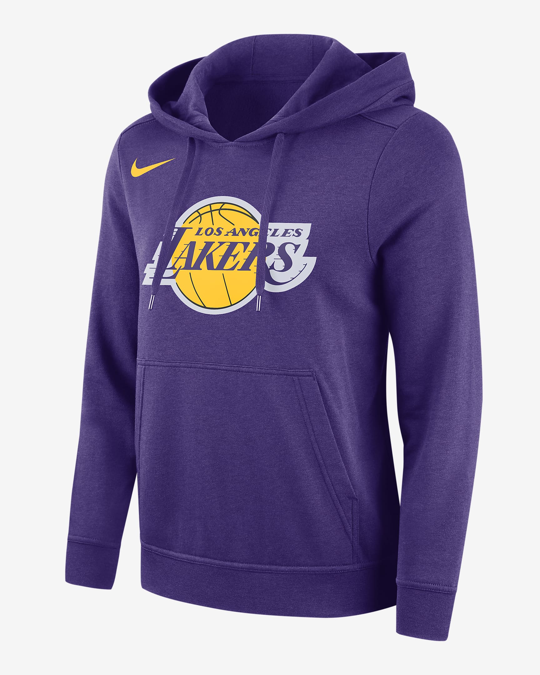 Los Angeles Lakers Club Nike NBA-fleecehoodie voor dames - Field Purple