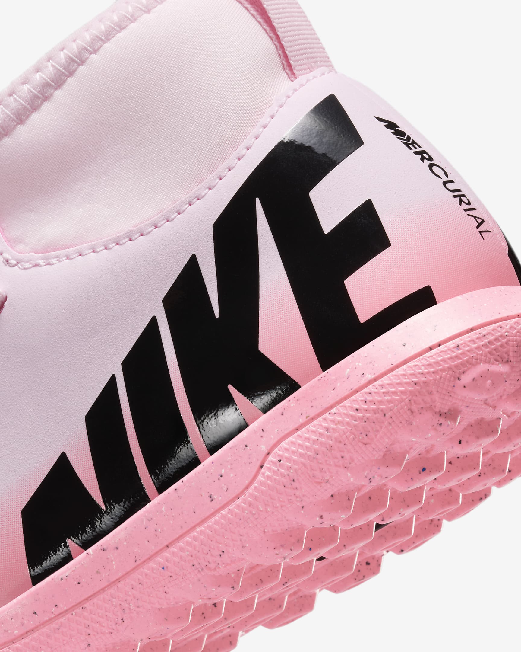 Nike Jr. Mercurial Superfly 9 Club Younger/Older Kids' TF High-Top Football Shoes - Pink Foam/Black