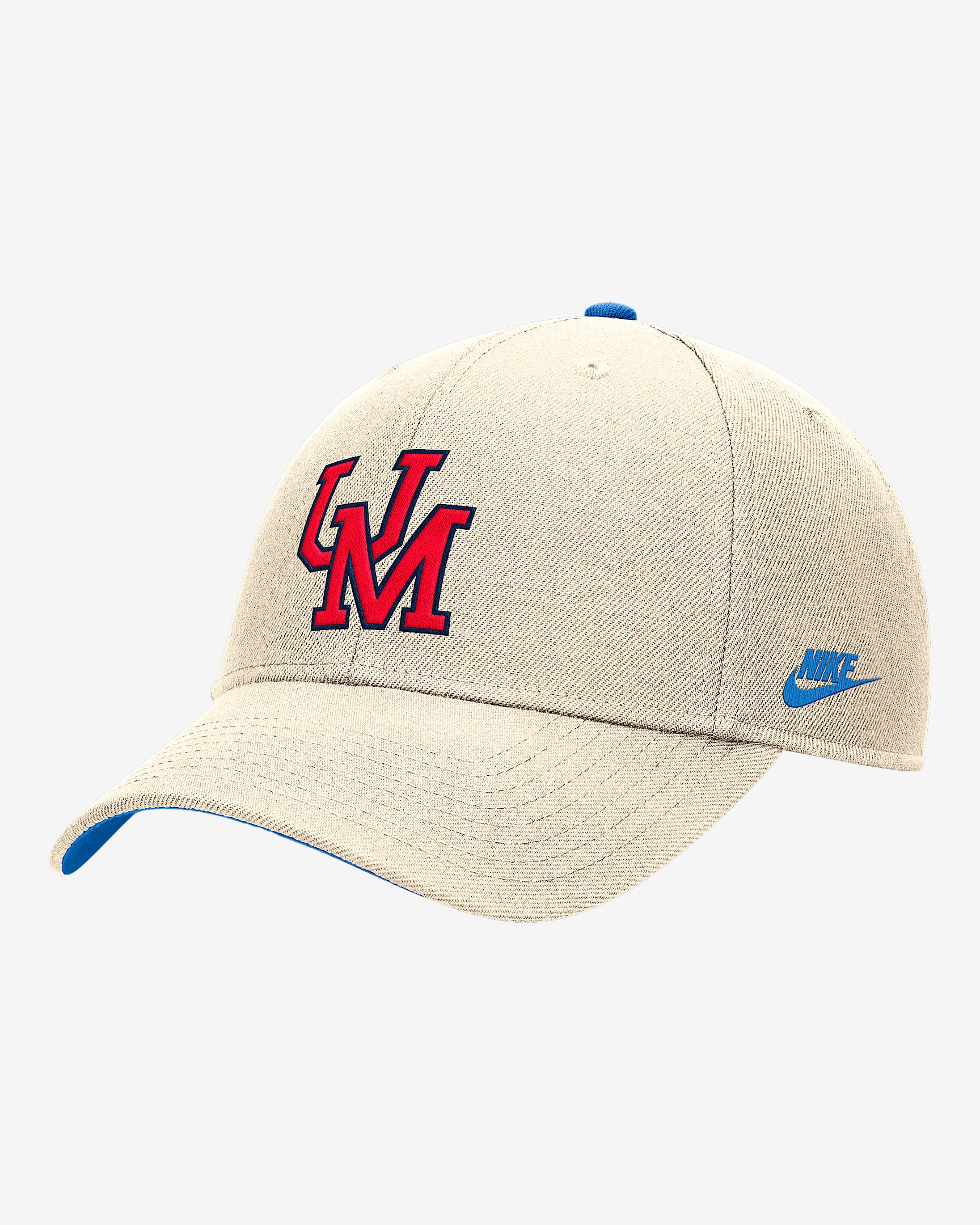 Ole Miss Rise Men's Nike College Adjustable Cap - Natural