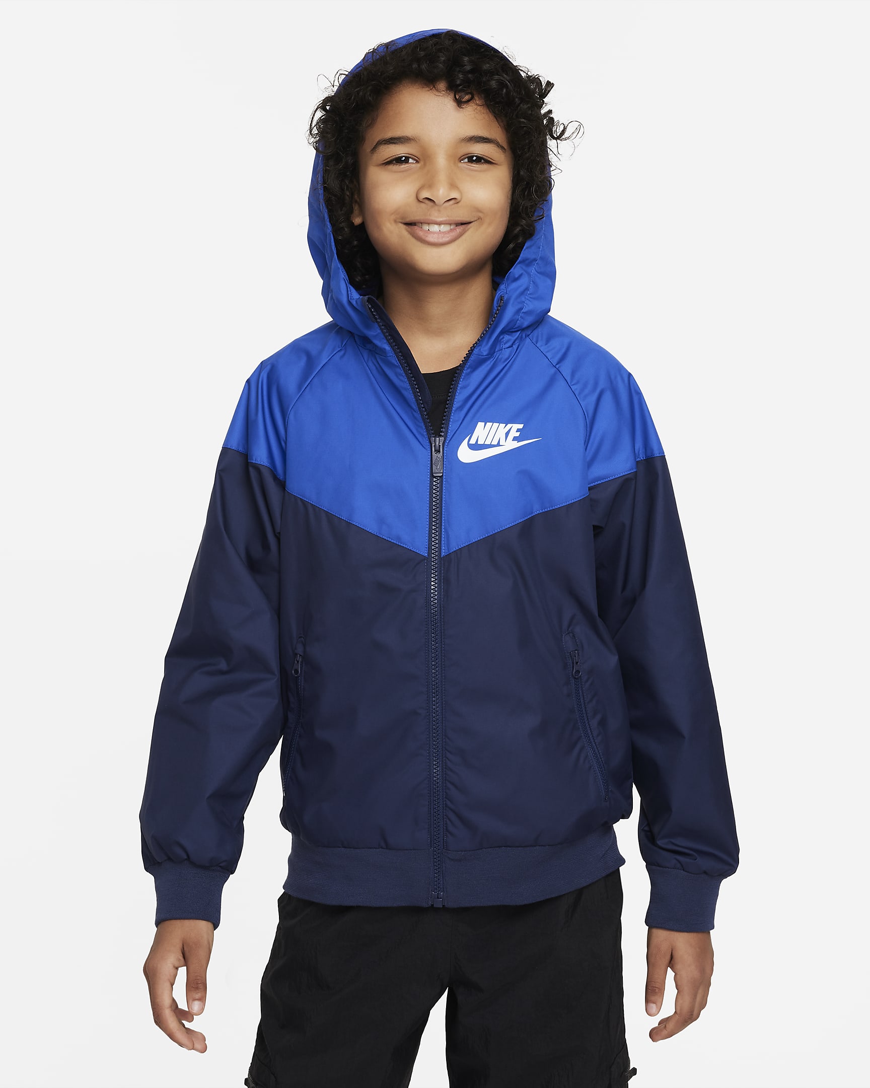 Nike Sportswear Windrunner Older Kids' (Boys') Loose Hip-Length Hooded ...