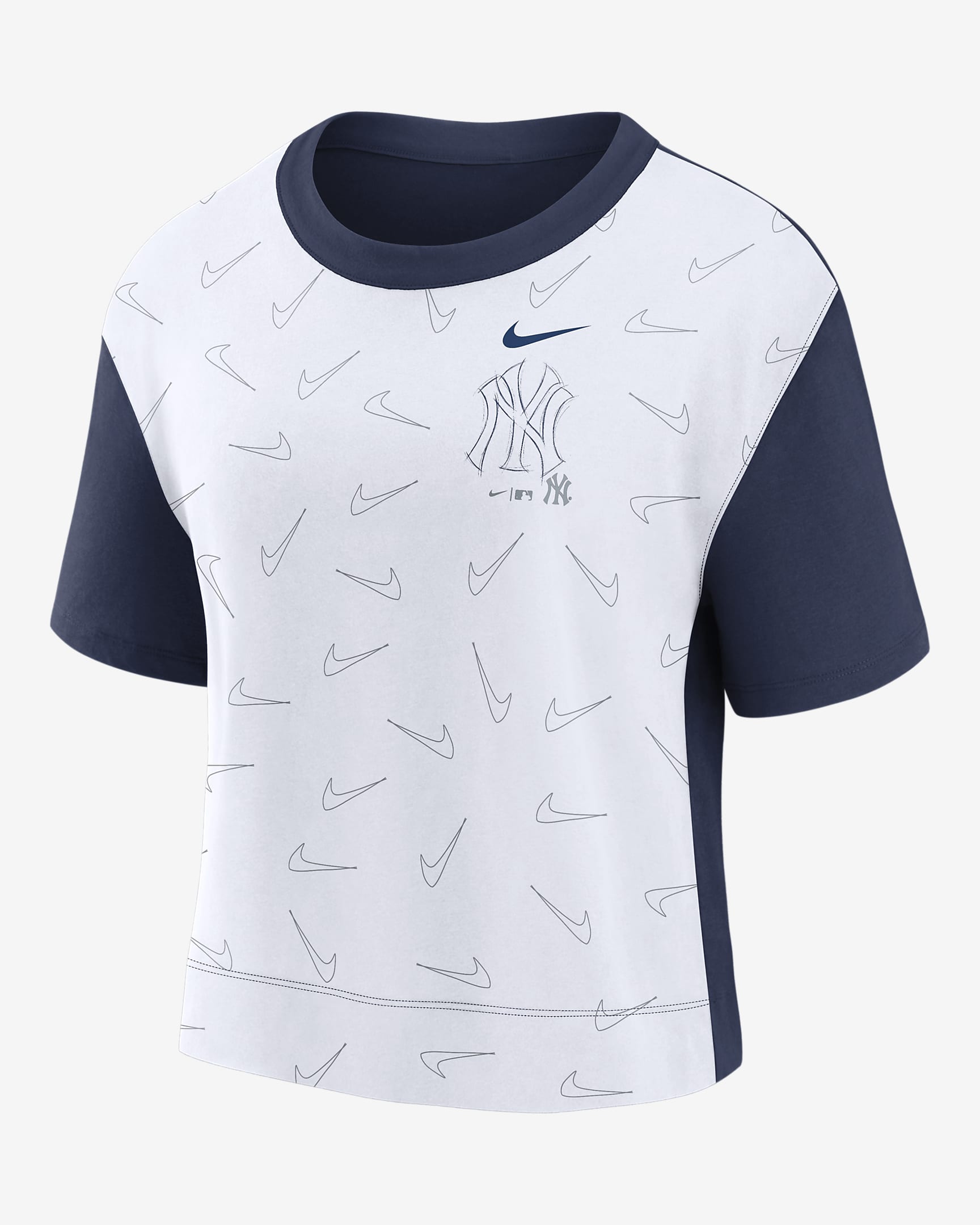 Nike Team Lineup (MLB New York Yankees) Women's Cropped TShirt.