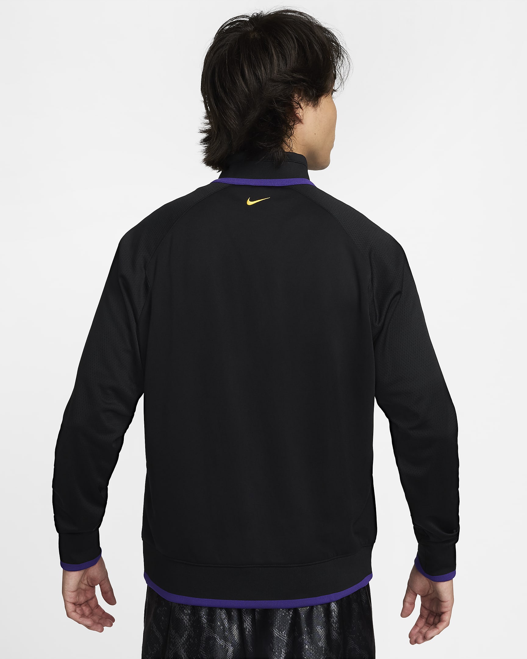 KB Men's Nike Dri-FIT Basketball Jacket - Black/Field Purple