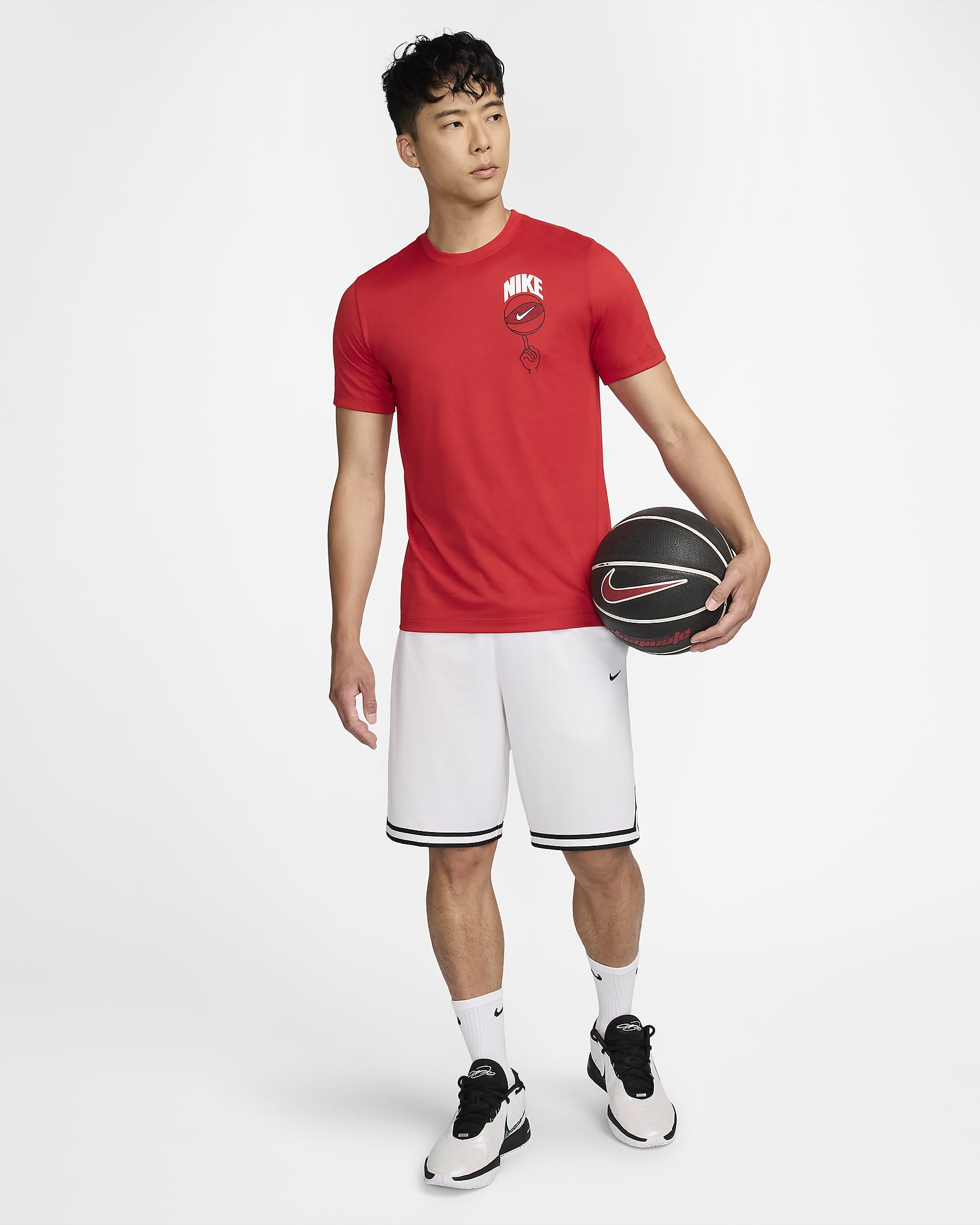 Nike Men's Dri-FIT Basketball T-Shirt - University Red