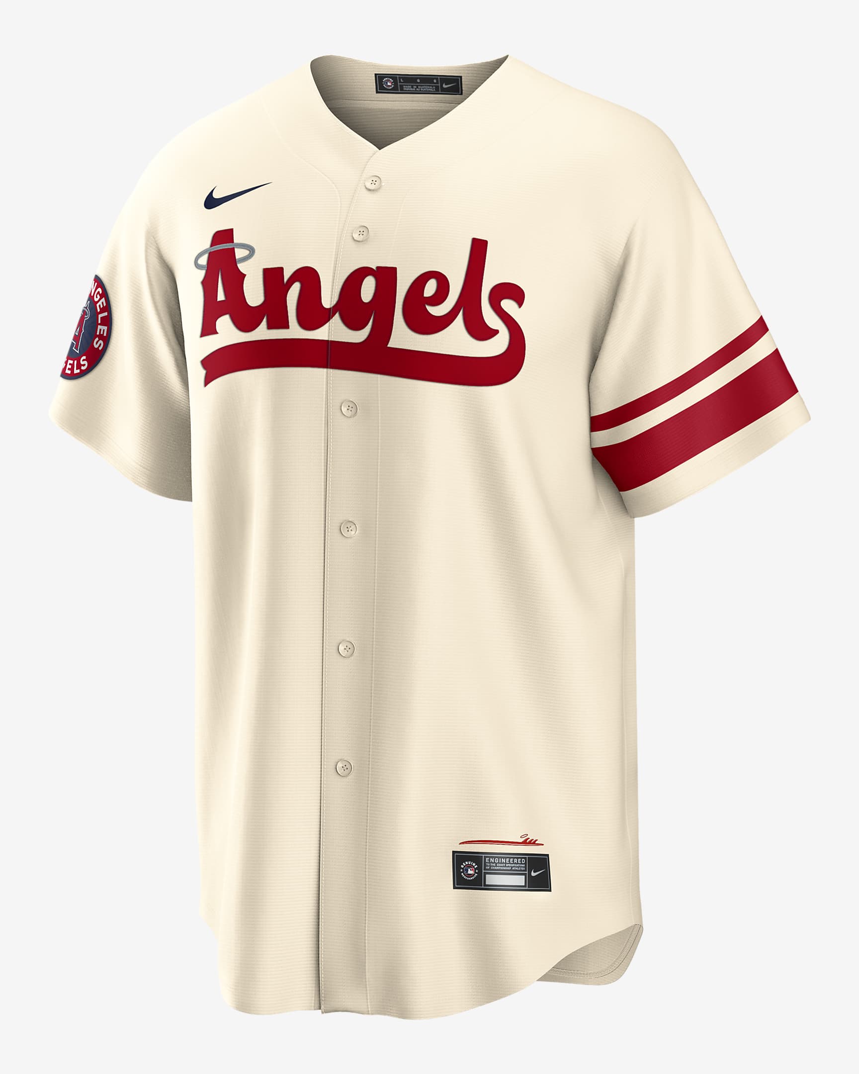 Jersey de béisbol Replica para hombre MLB Los Angeles Angels City Connect - Crema