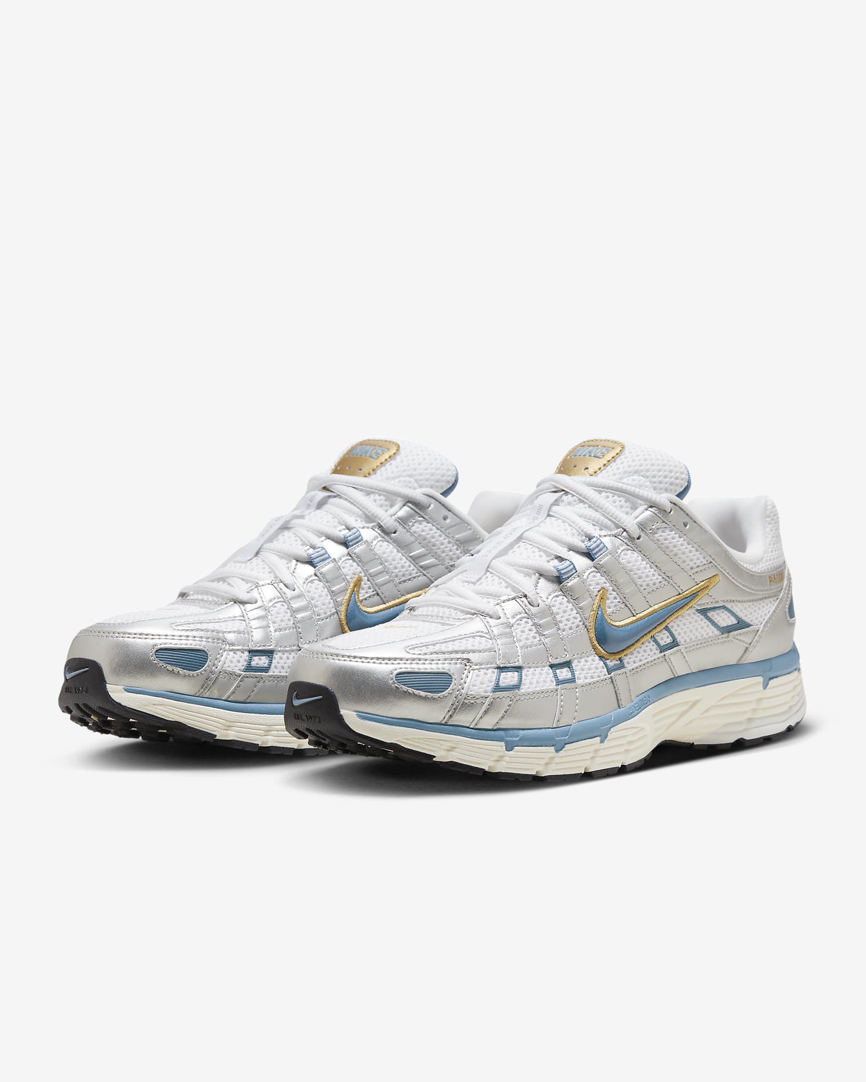 Nike P-6000 鞋款 - 白色/Metallic Silver/Pale Ivory/Aegean Storm