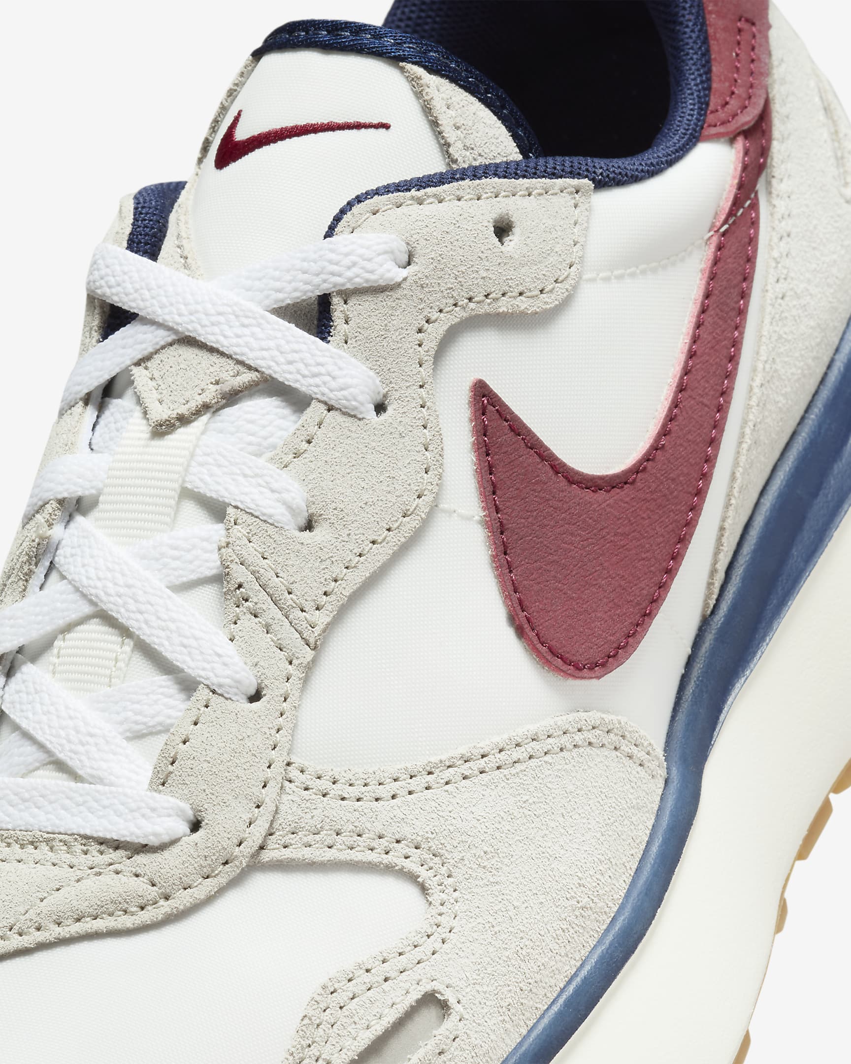 Nike Phoenix Waffle Kadın Ayakkabısı - Light Bone/Sail/Midnight Navy/Team Red