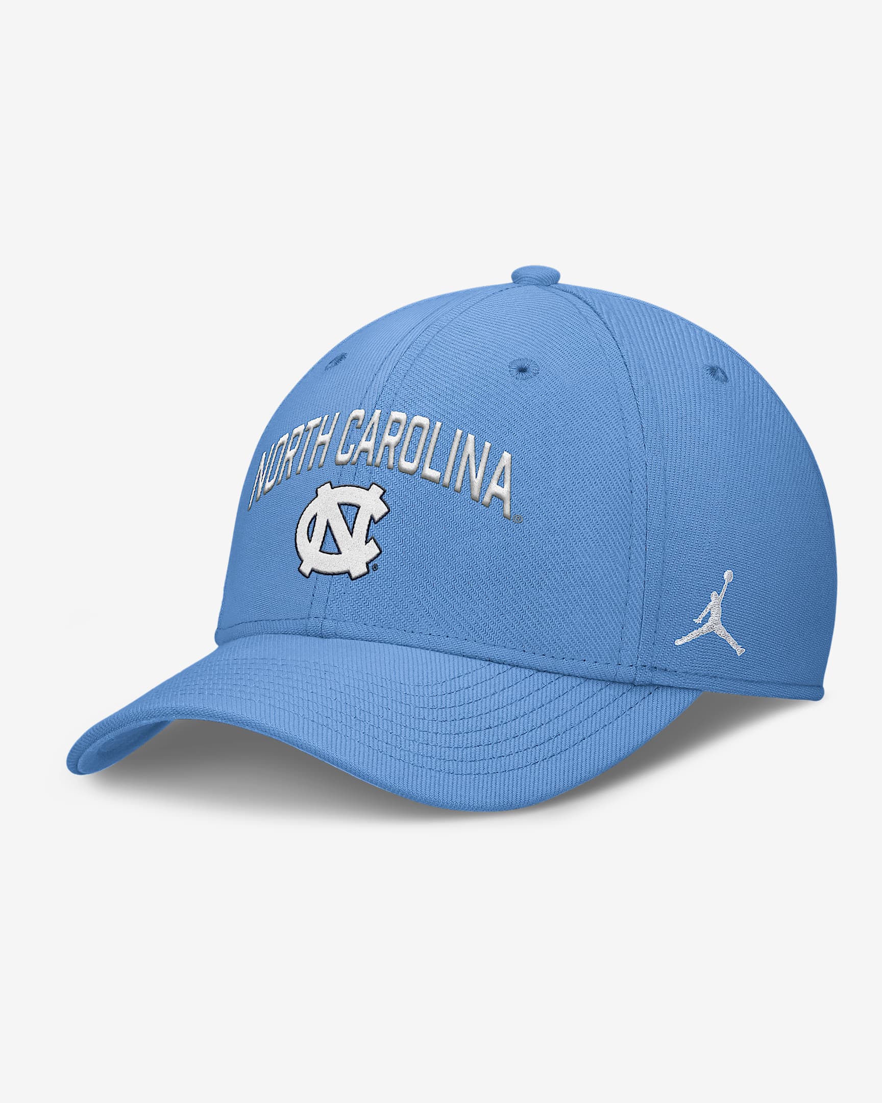 North Carolina On-Field Rise Swoosh Men's Jordan Brand Dri-FIT College Hat - Light Blue