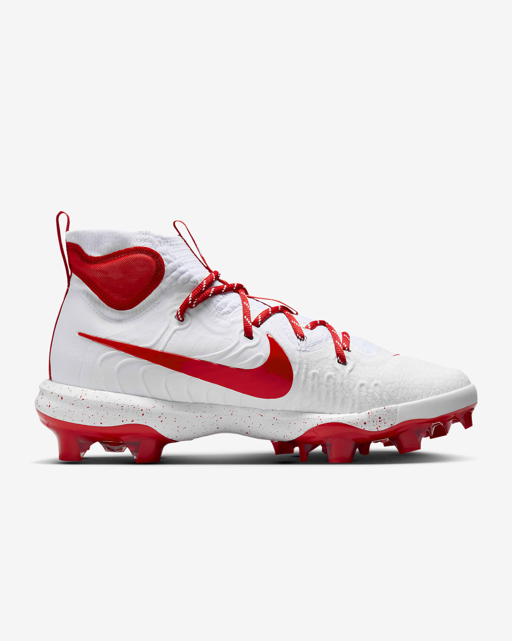 Nike Alpha Huarache NXT MCS Men's Baseball Cleats - White/University Red