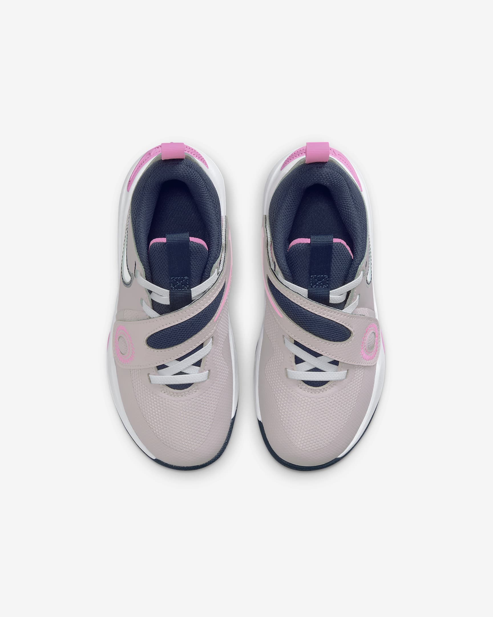 Nike Team Hustle D 11 Little Kids' Shoes - Platinum Violet/Playful Pink/Midnight Navy/White