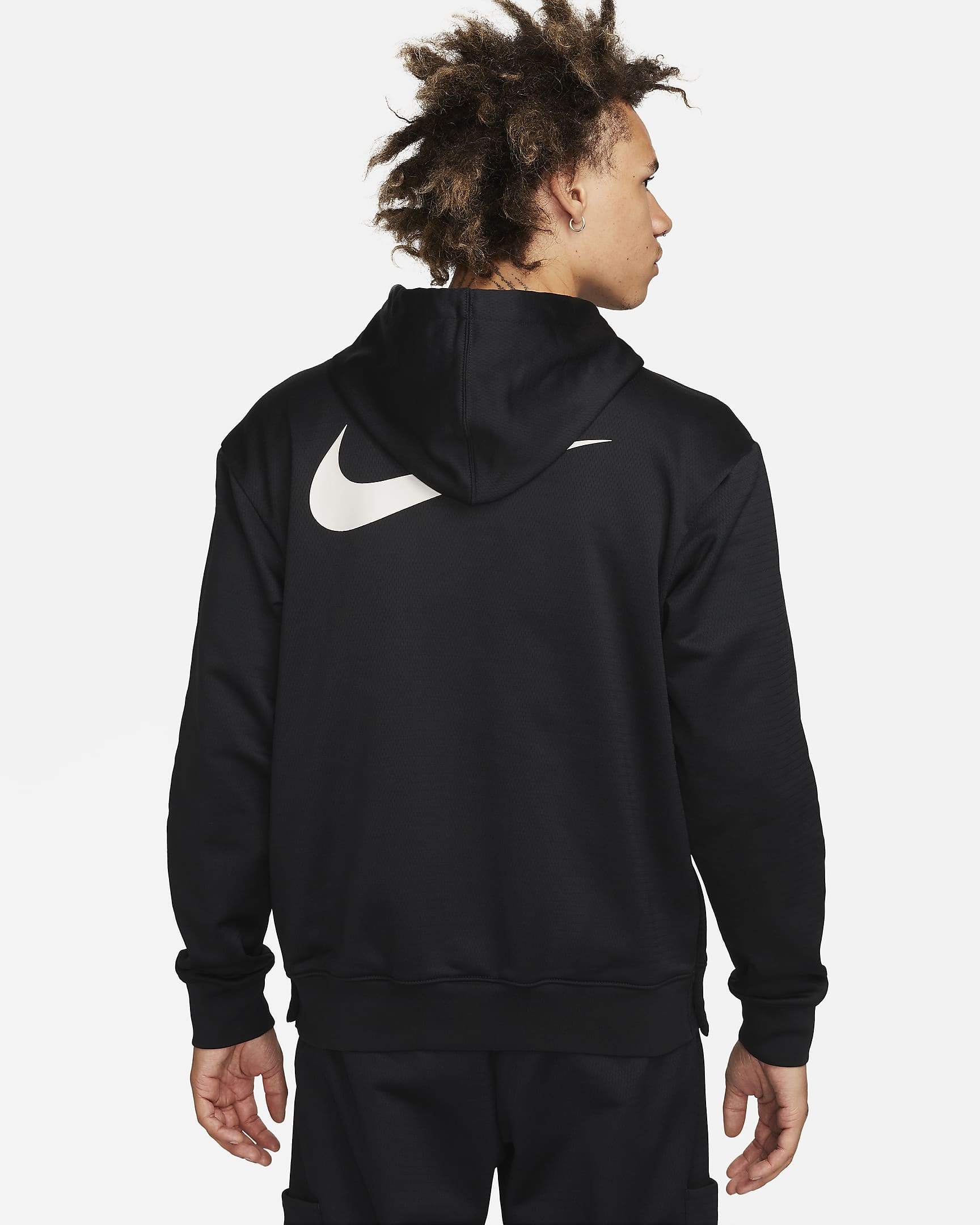 Nike Men's Therma-FIT Full-Zip Basketball Hoodie. Nike BG