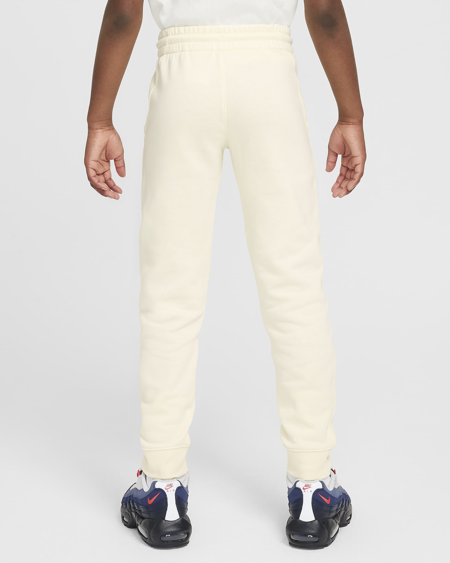 Pantaloni jogger da calcio in French Terry Nike Paris Saint-Germain Club Fleece – Ragazzo - Coconut Milk/Midnight Navy