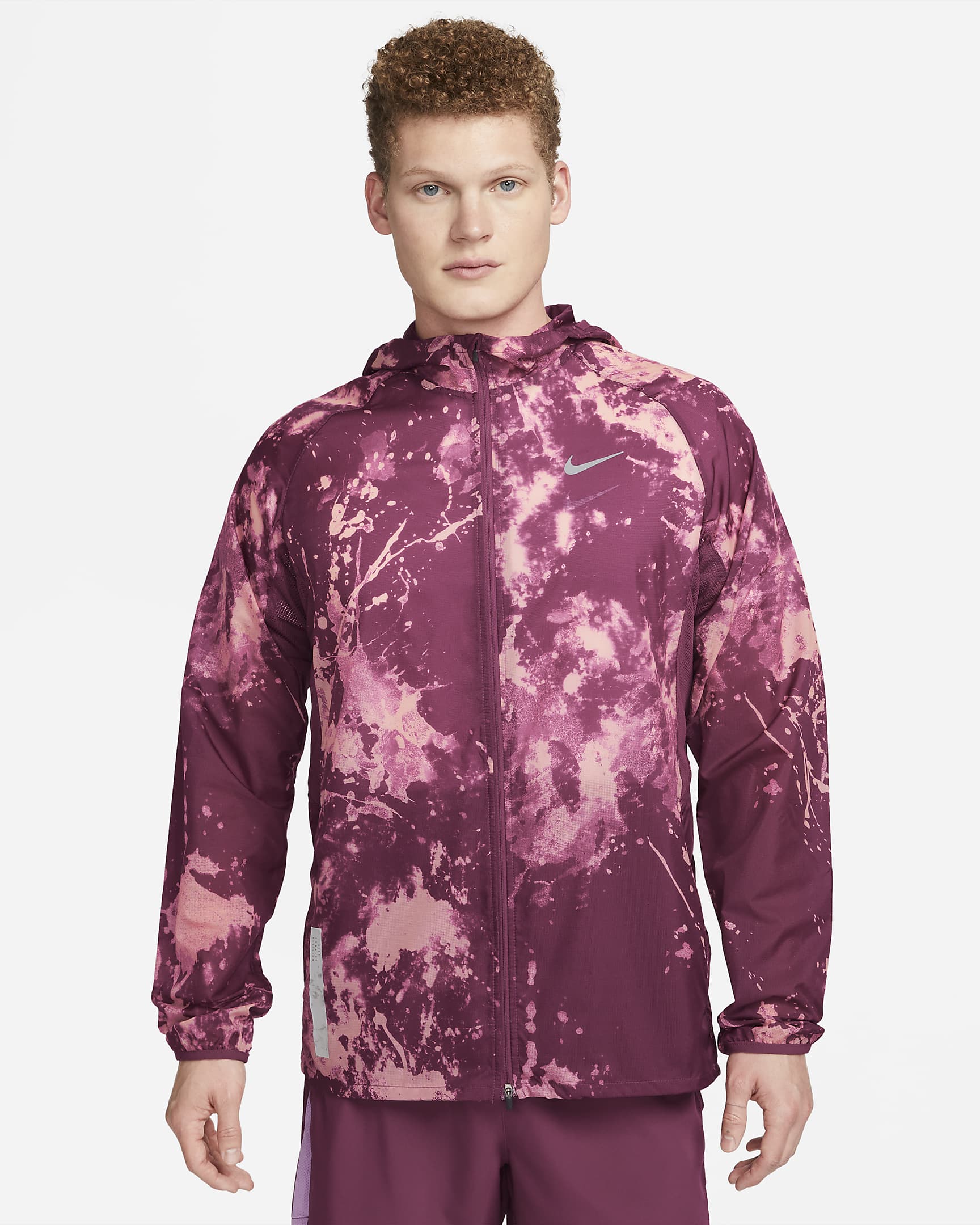 Nike Repel Run Division Men's Running Jacket - Rosewood