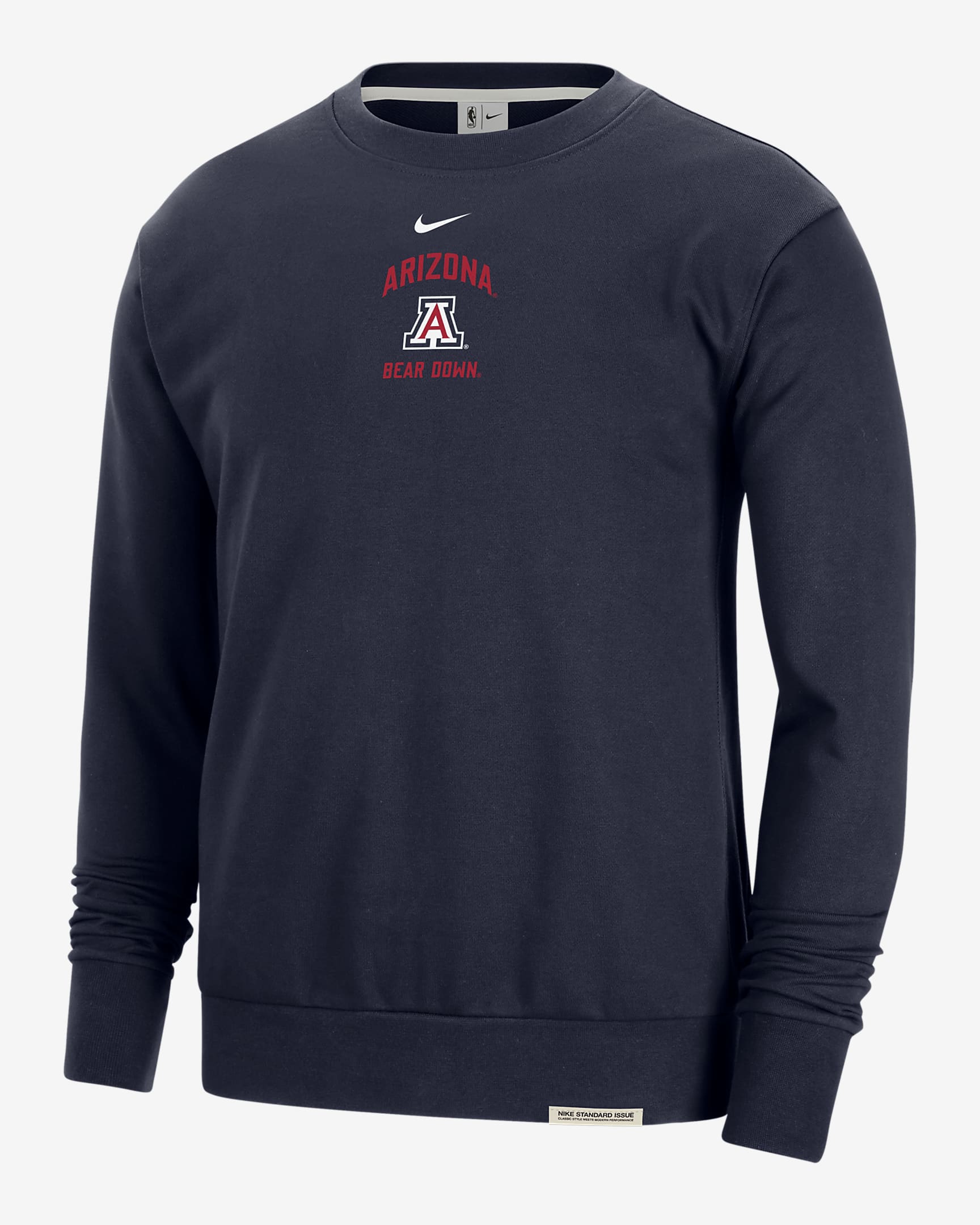 Arizona Standard Issue Men's Nike College Fleece Crew-Neck Sweatshirt ...