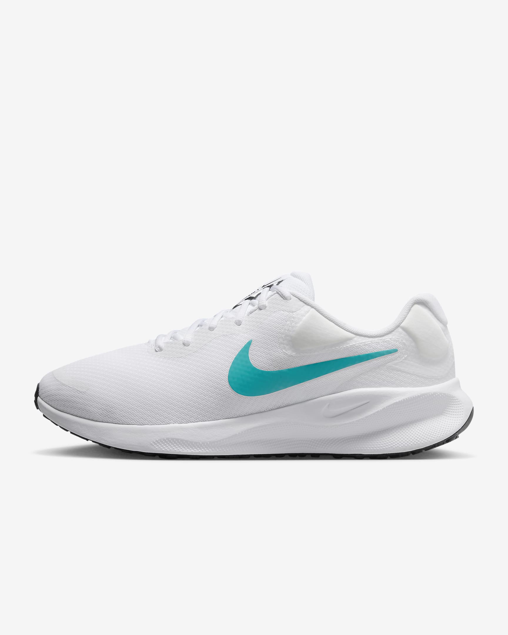 Nike Revolution 7 男款路跑鞋 - 白色/Pure Platinum/Dusty Cactus