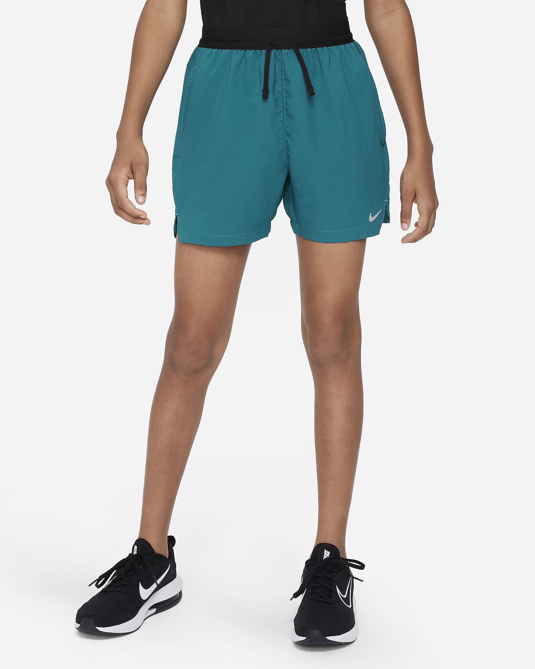 Nike Multi Tech EasyOn Big Kids' (Boys') Dri-FIT Training Shorts - Geode Teal/Black