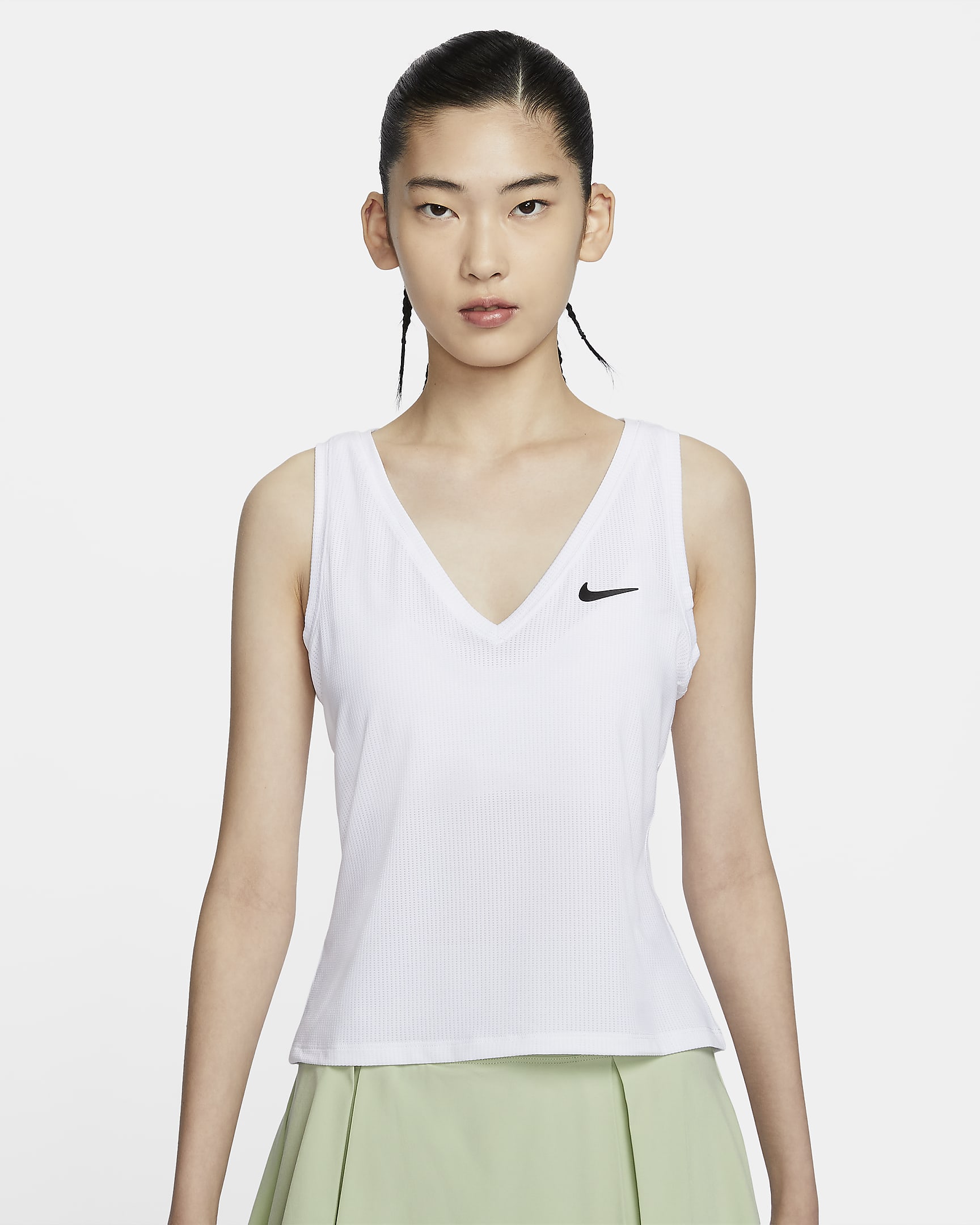 NikeCourt Victory Women's Tennis Tank - White/Black