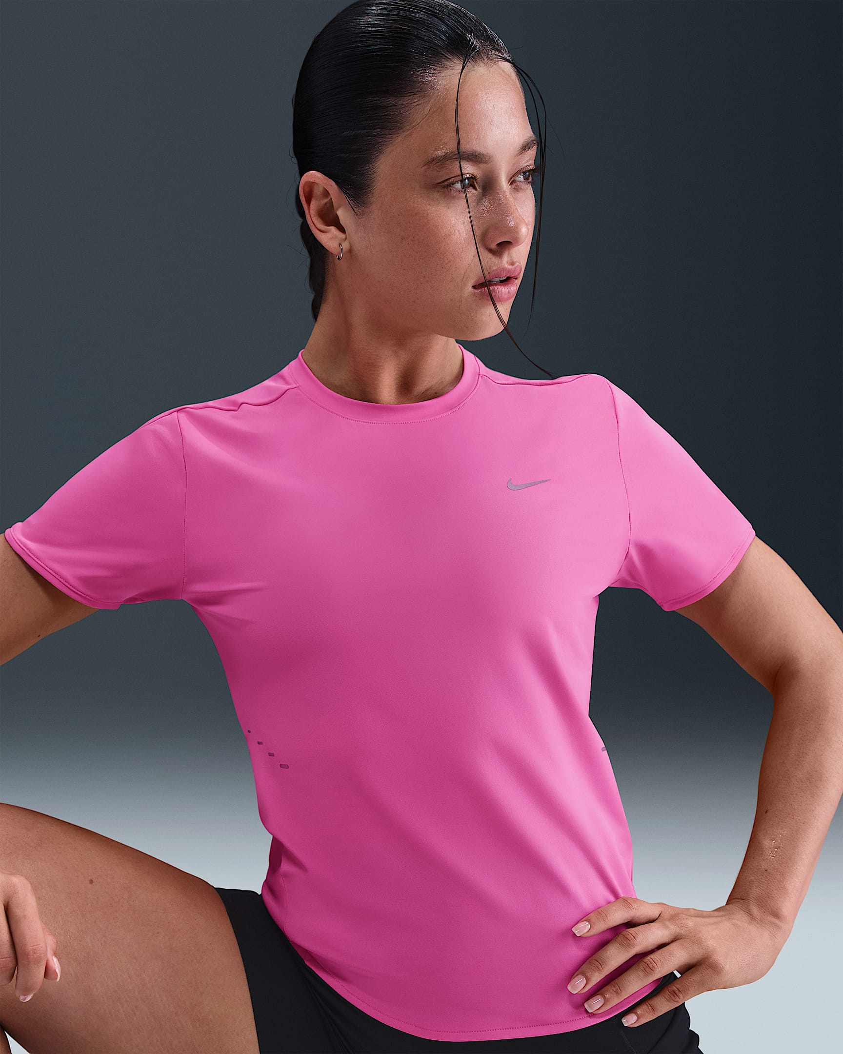 Nike Swift Women's Dri-FIT Short-Sleeve Running Top - Playful Pink