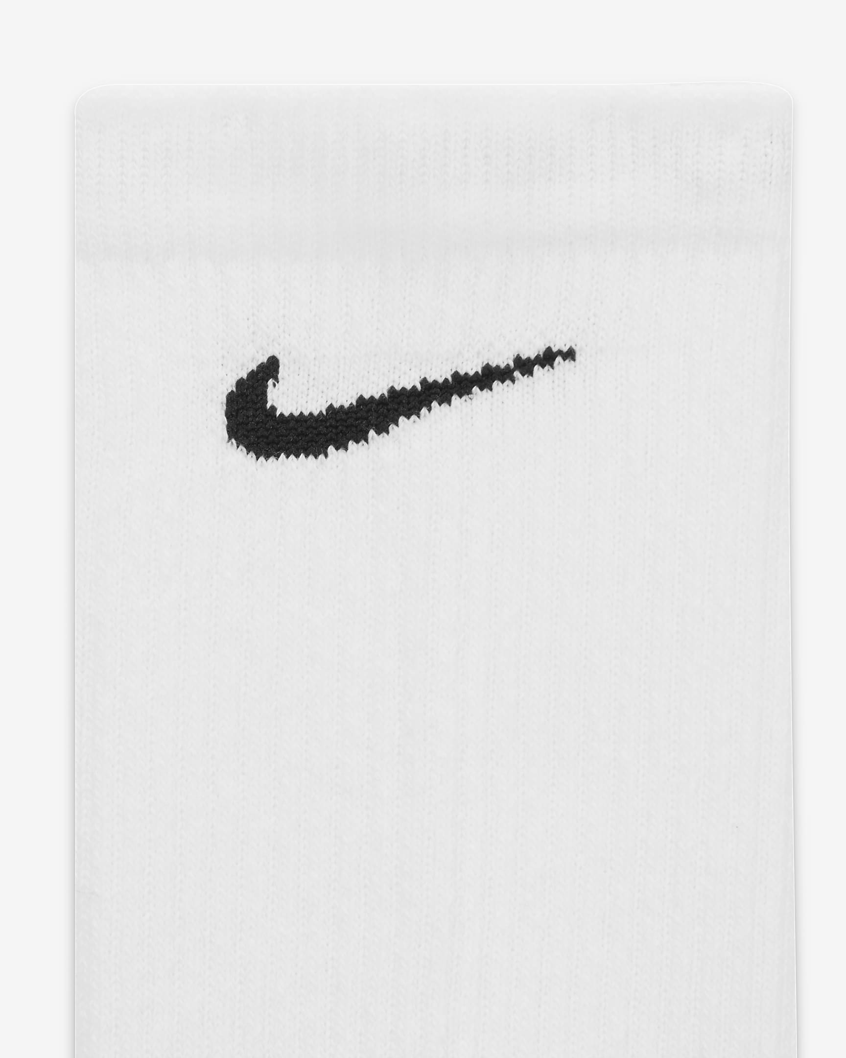 Nike Everyday Max Cushioned Training Crew Socks (3 Pairs) - White/Wolf Grey/Black