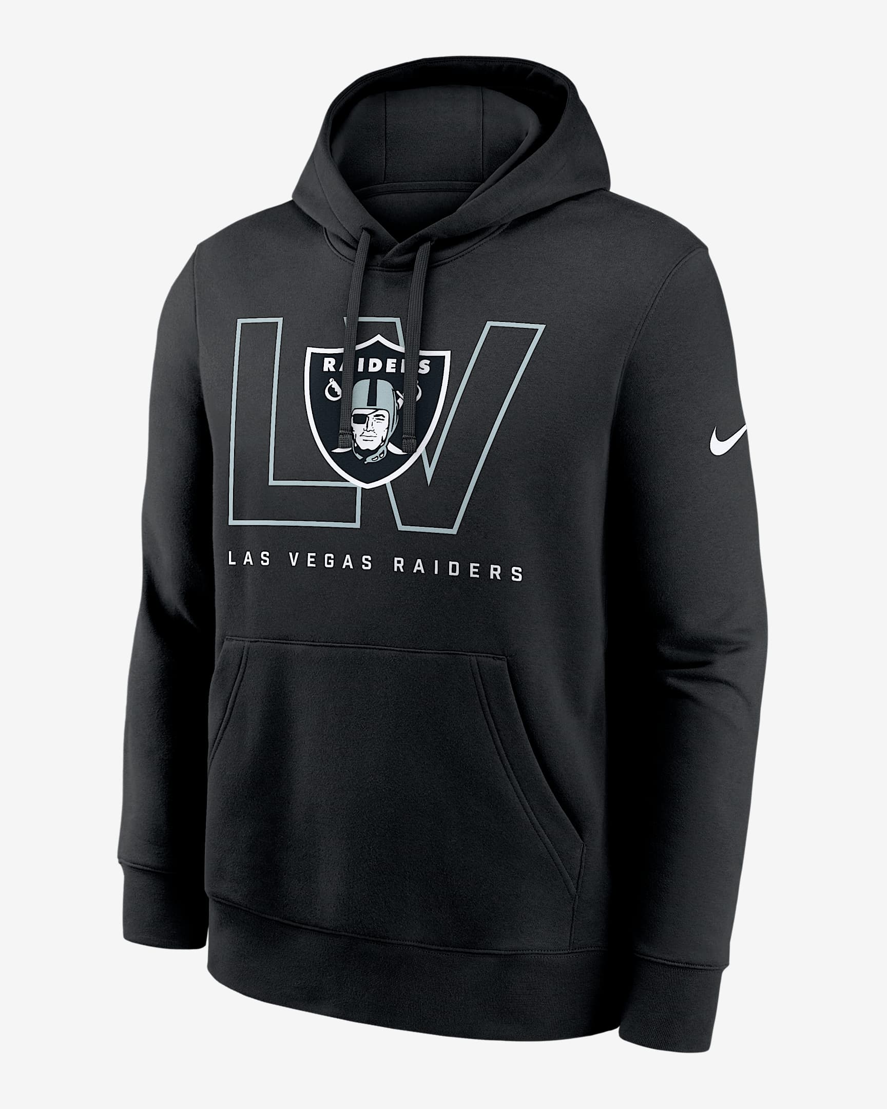 Las Vegas Raiders Busted Play Club Men's Nike NFL Pullover Hoodie - Black