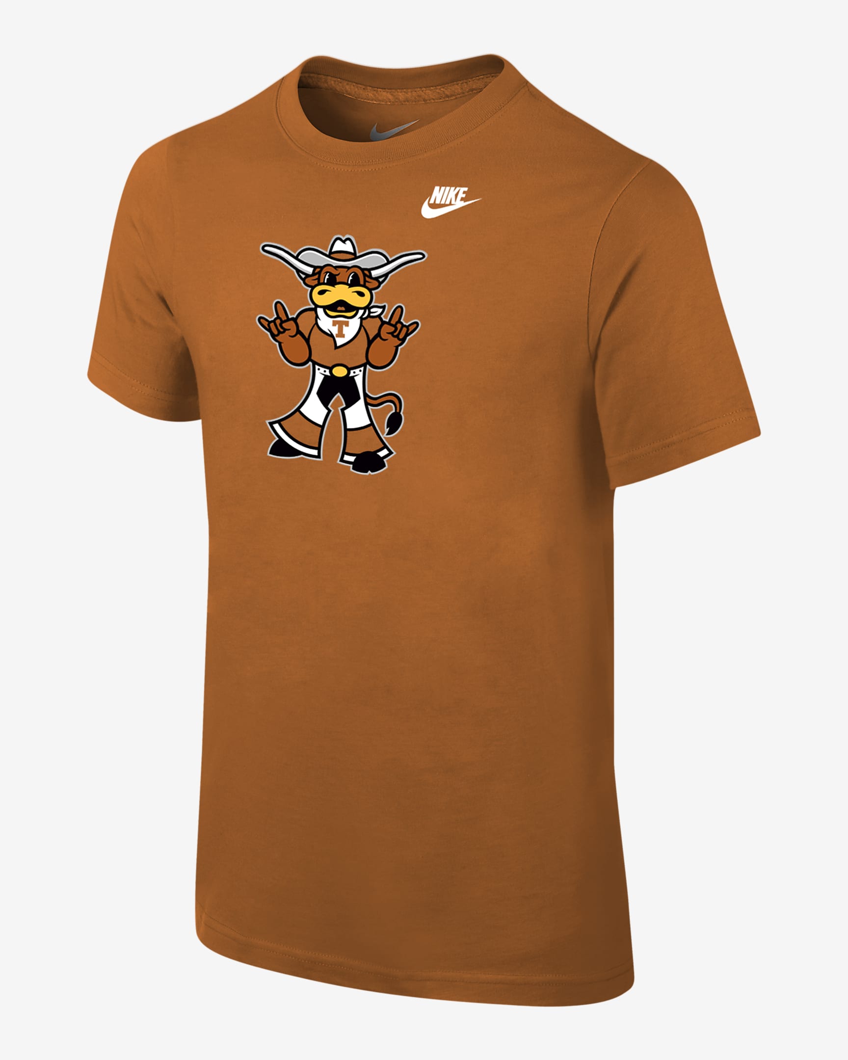 Texas Big Kids' (Boys') Nike College T-Shirt - Desert Orange