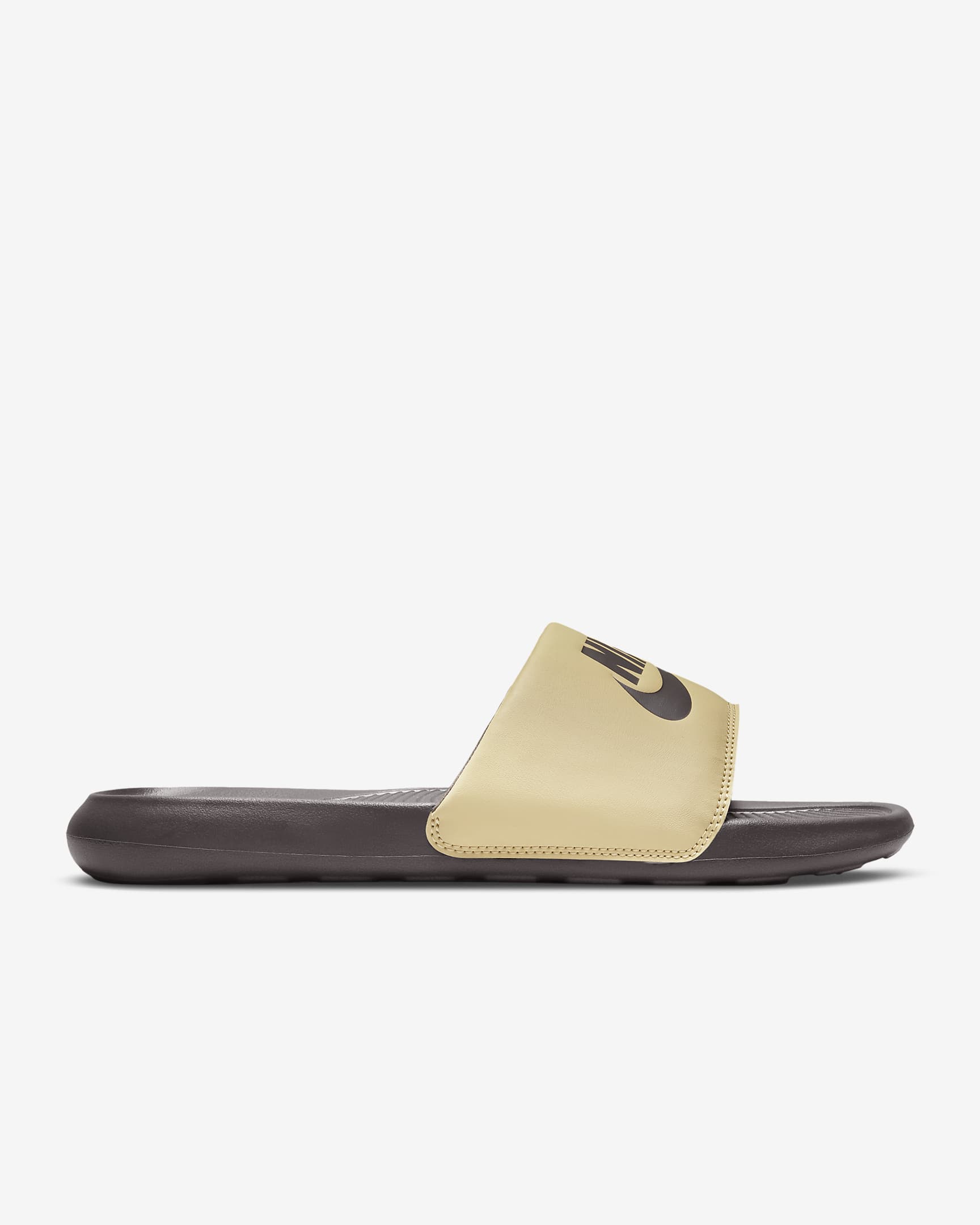 Nike Victori One Men's Slides - Wheatgrass/Baroque Brown