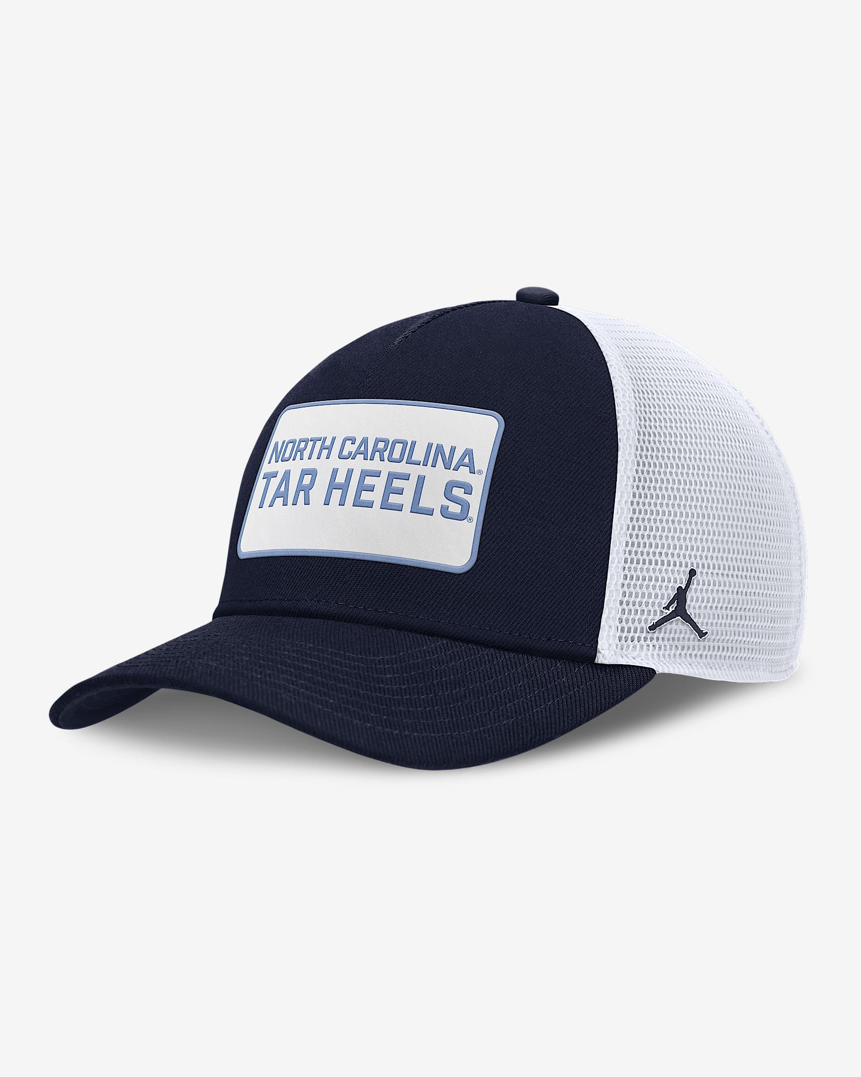 North Carolina On-Field Rise Men's Nike Jordan Brand College Trucker Adjustable Hat - Navy