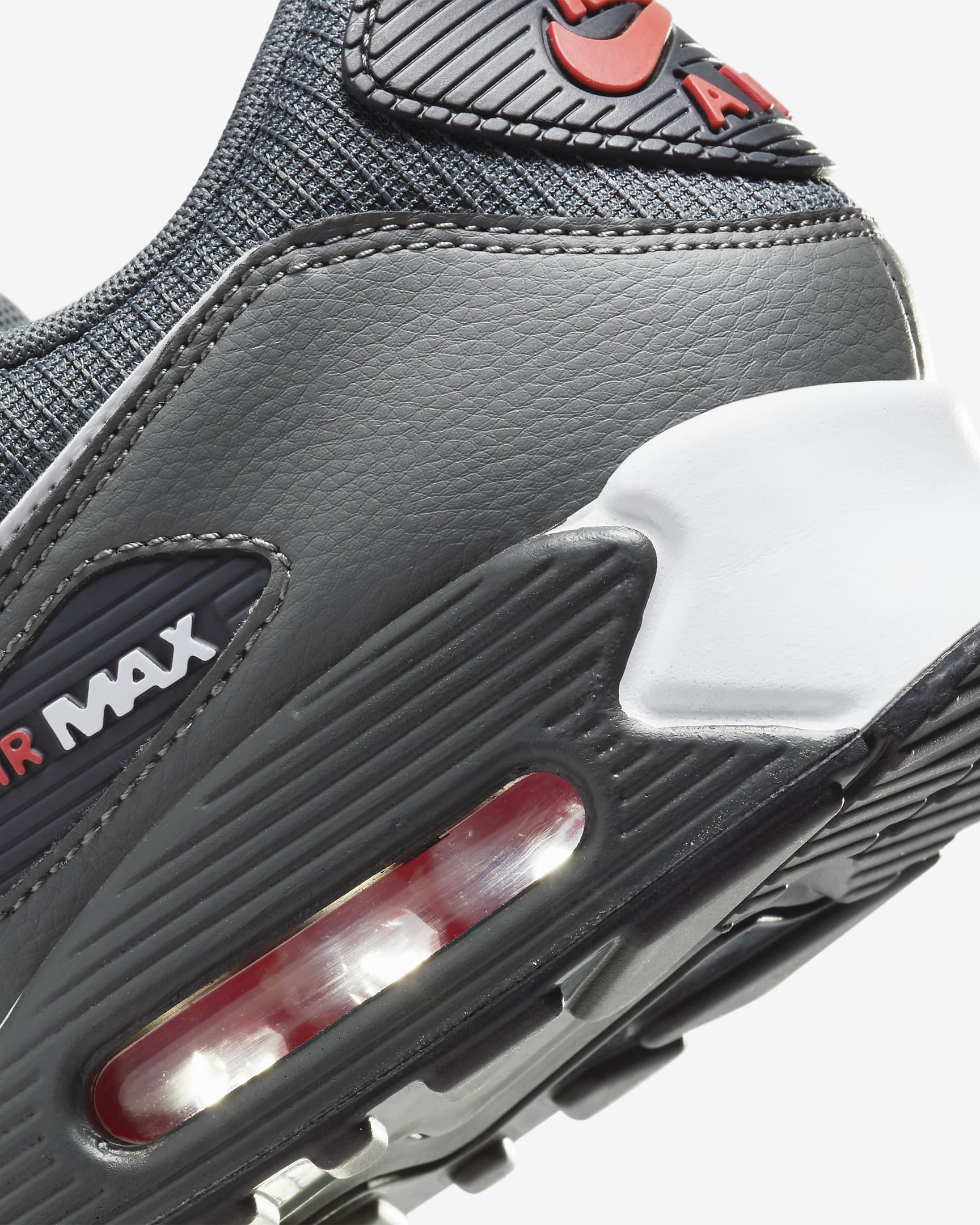 Nike Air Max 90 Men's Shoes - Iron Grey/University Red/Anthracite/White