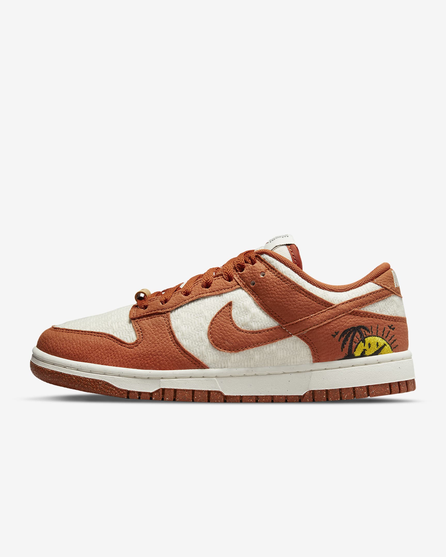 Nike Dunk Low SE Women's Shoes - Sail/Black/Vivid Green/Burnt Sunrise