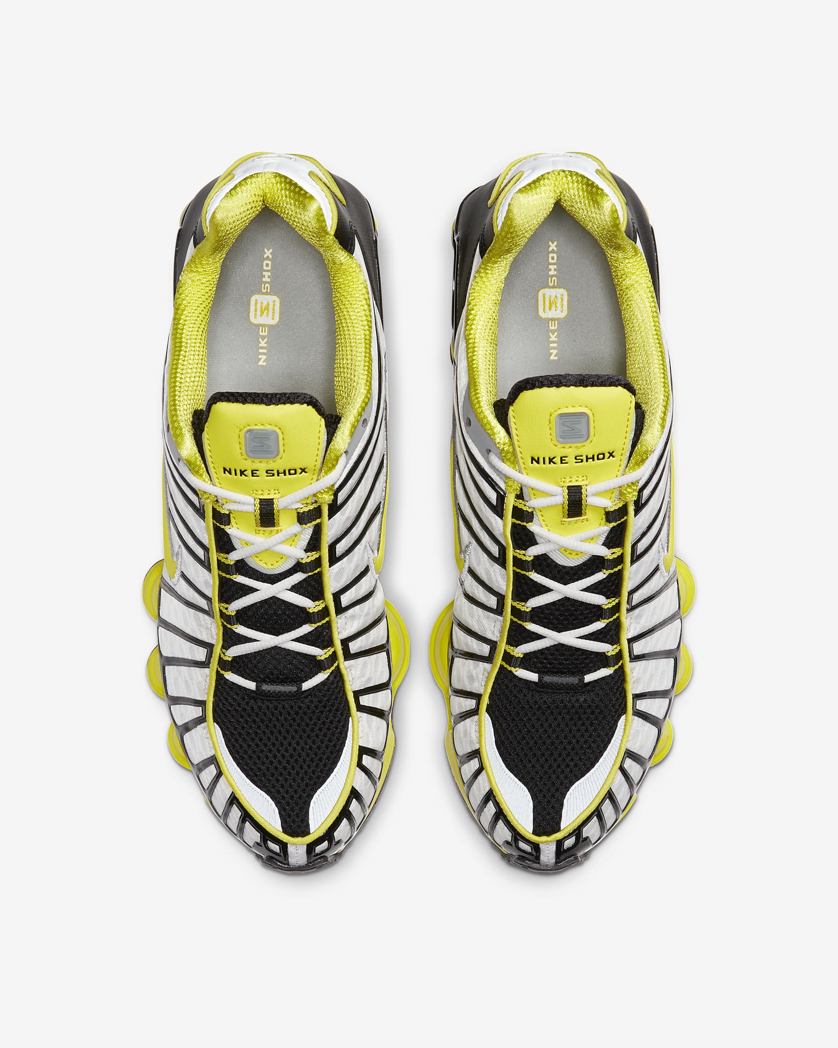 Nike Shox TL Men's Shoes - Platinum Tint/Flat Silver/Black/Dynamic Yellow