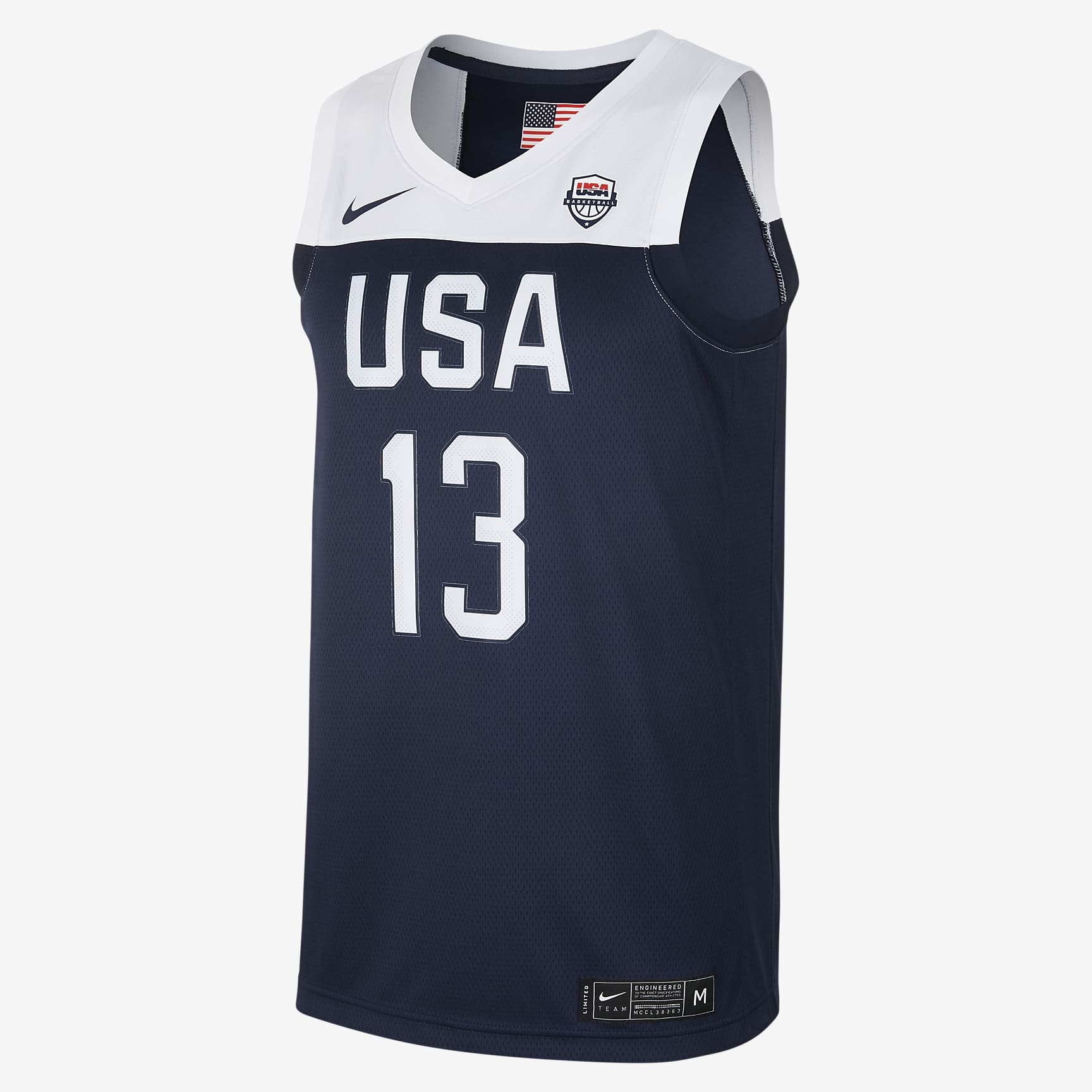 Maillot de basketball USA Nike (Road) pour Homme. Nike CH