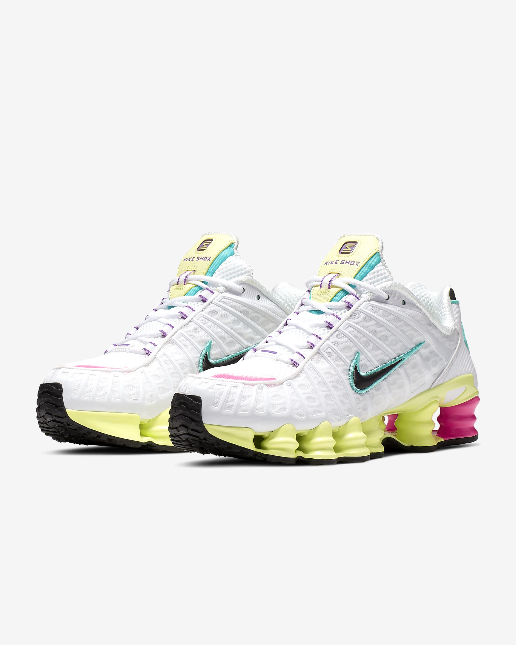 Nike Shox TL Schuh - Weiß/Luminous Green/Bright Violet/Schwarz