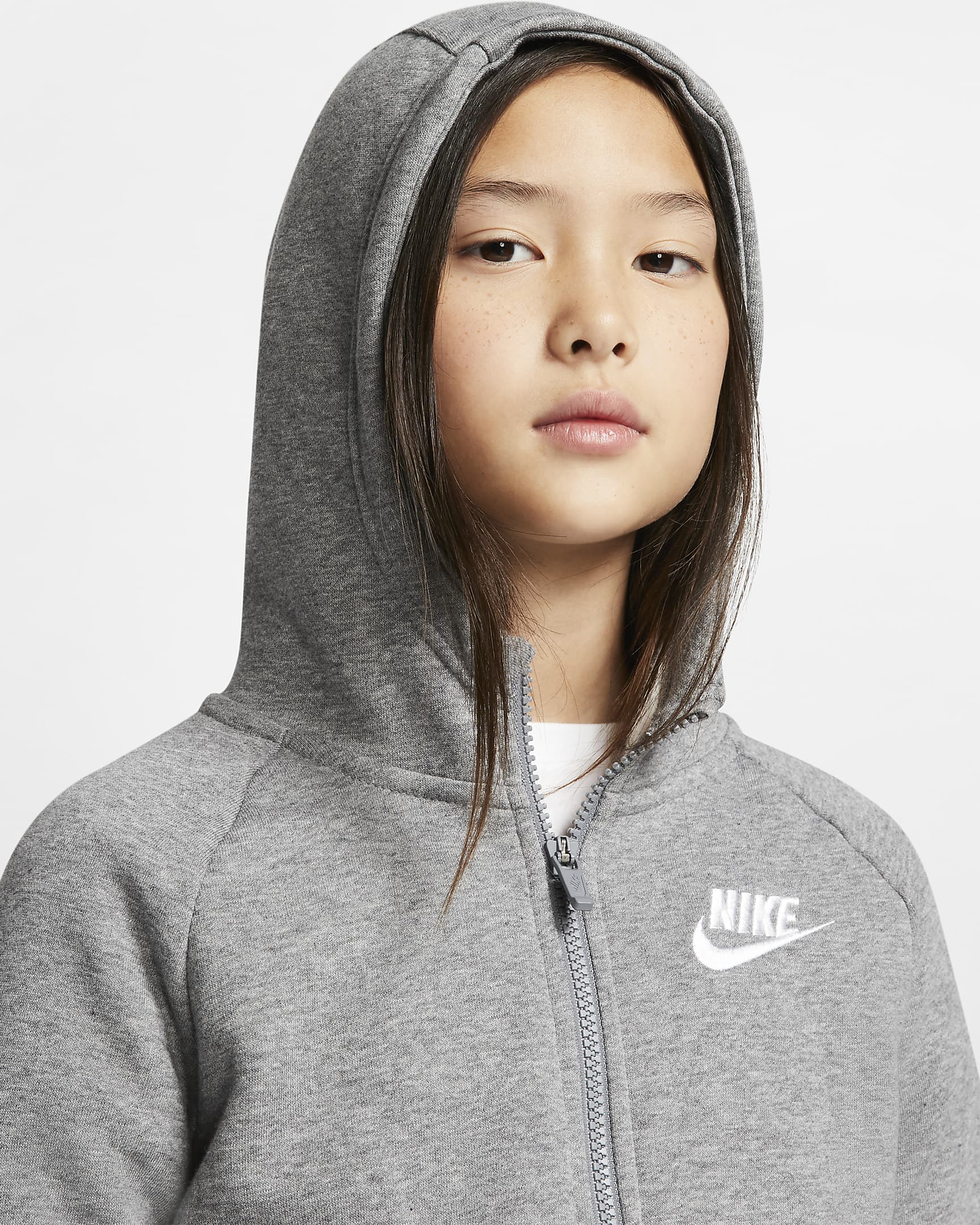 Nike Sportswear Girls' Full-Zip Hoodie. Nike.com