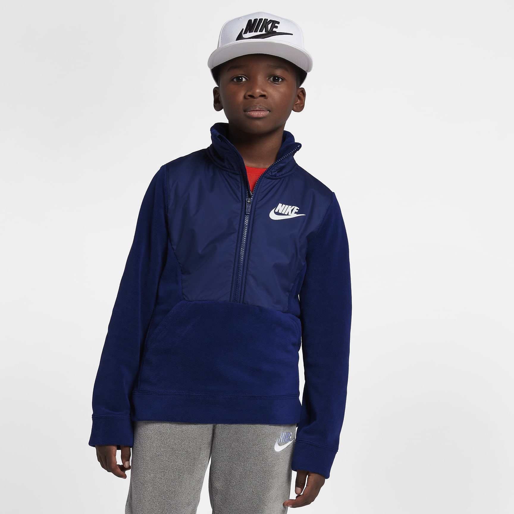 Nike Sportswear Older Kids' (Boys') Long-Sleeve 1/2-Zip Top. Nike ZA