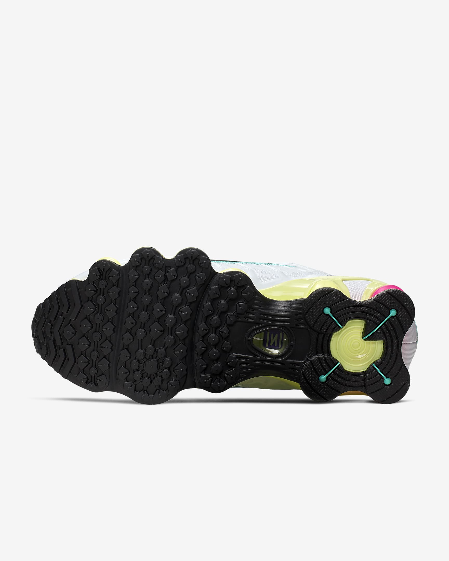 Nike Shox TL Shoes - White/Luminous Green/Bright Violet/Black