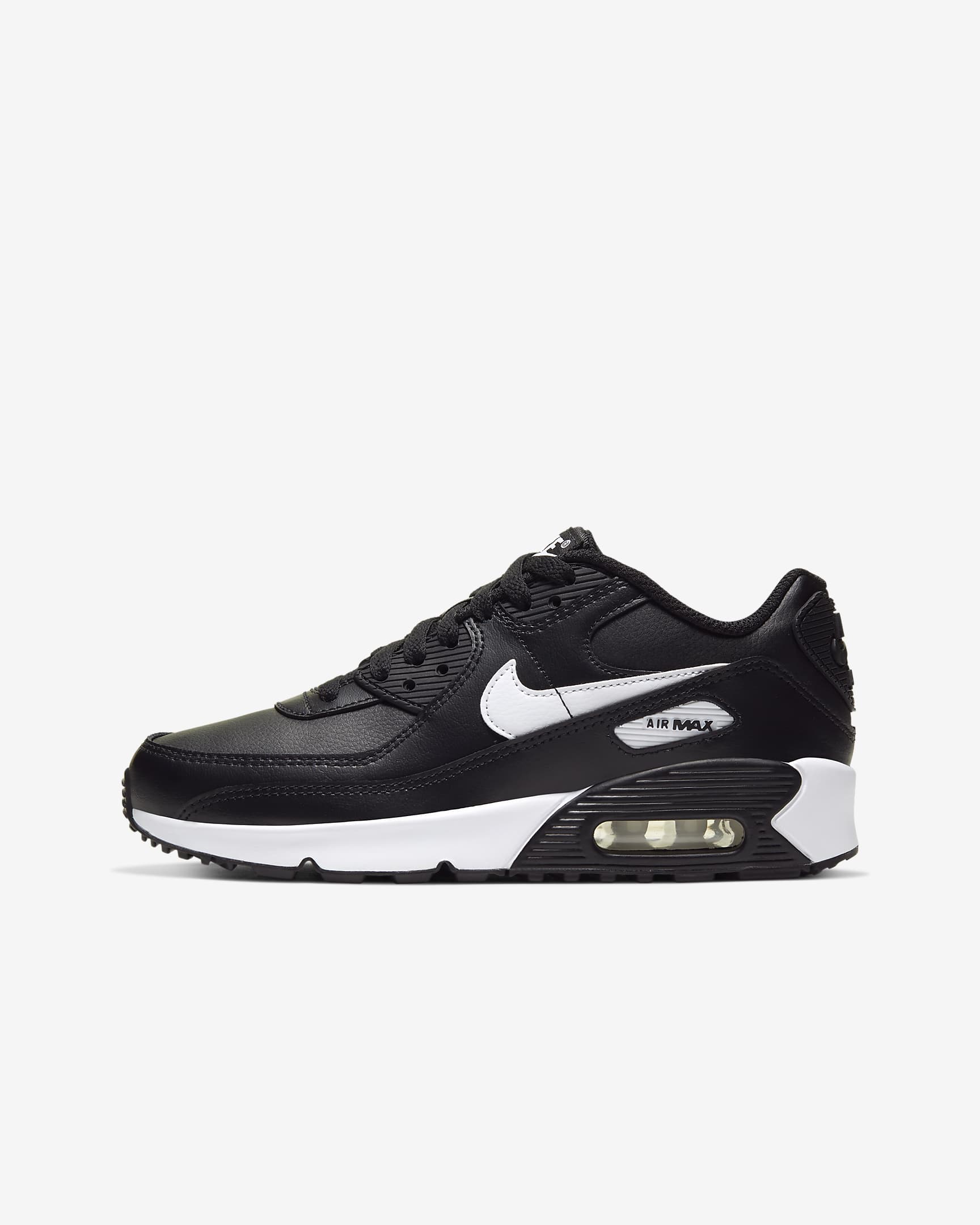 Nike Air Max 90 LTR Big Kids’ Shoes - Black/Black/White