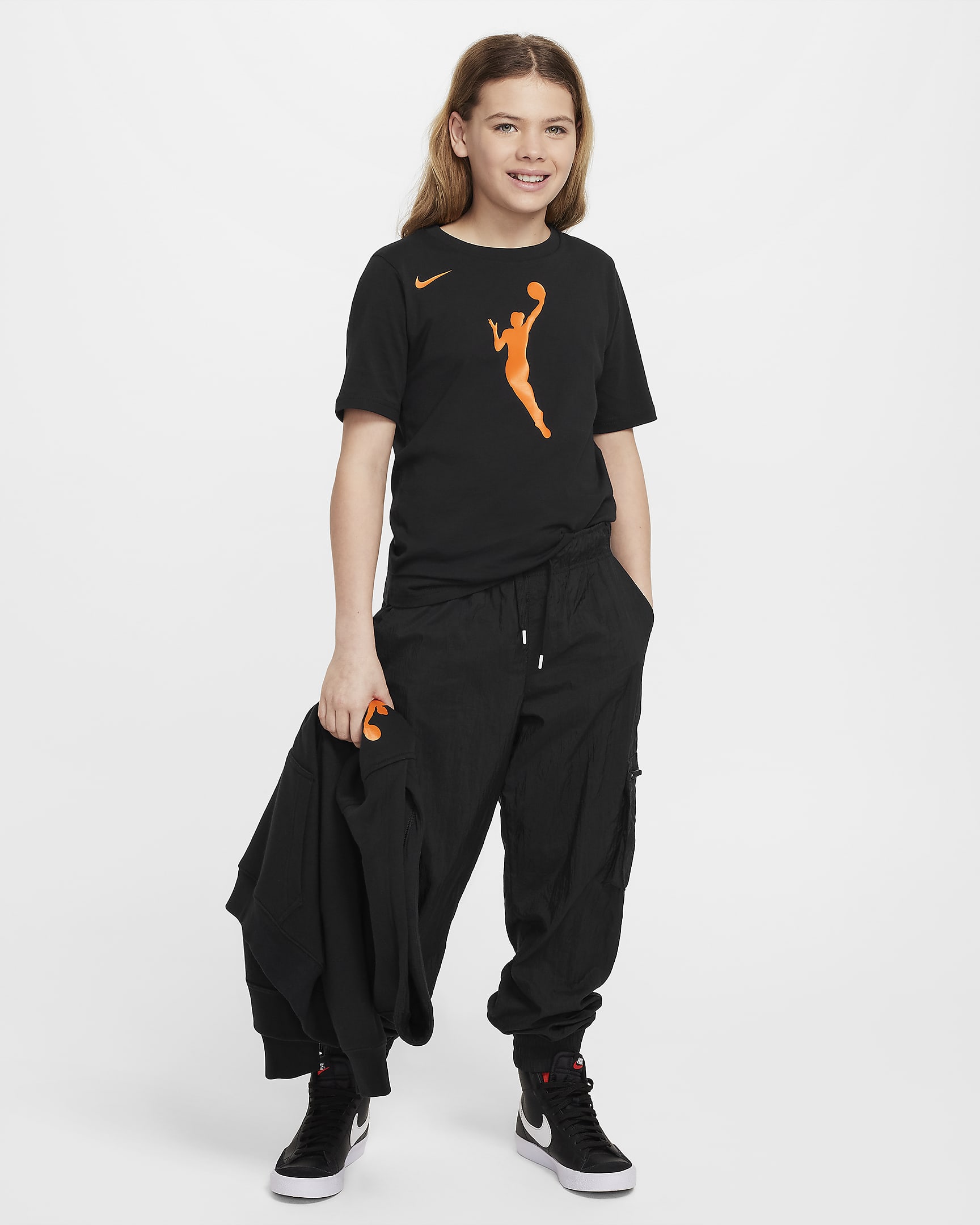 Team 13 Big Kids' Nike WNBA T-Shirt - Black