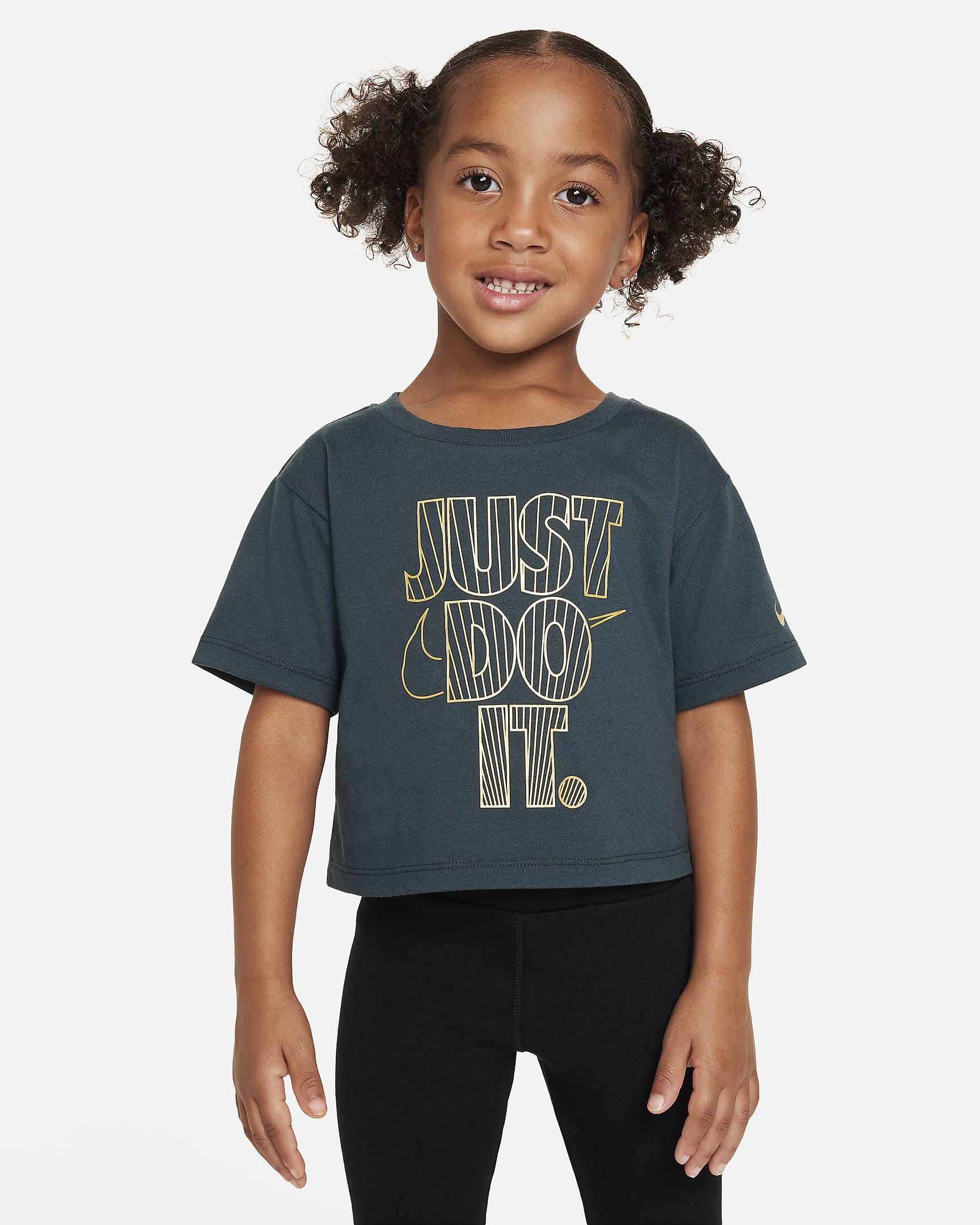 Nike Shine Boxy Tee Toddler T-Shirt - Deep Jungle