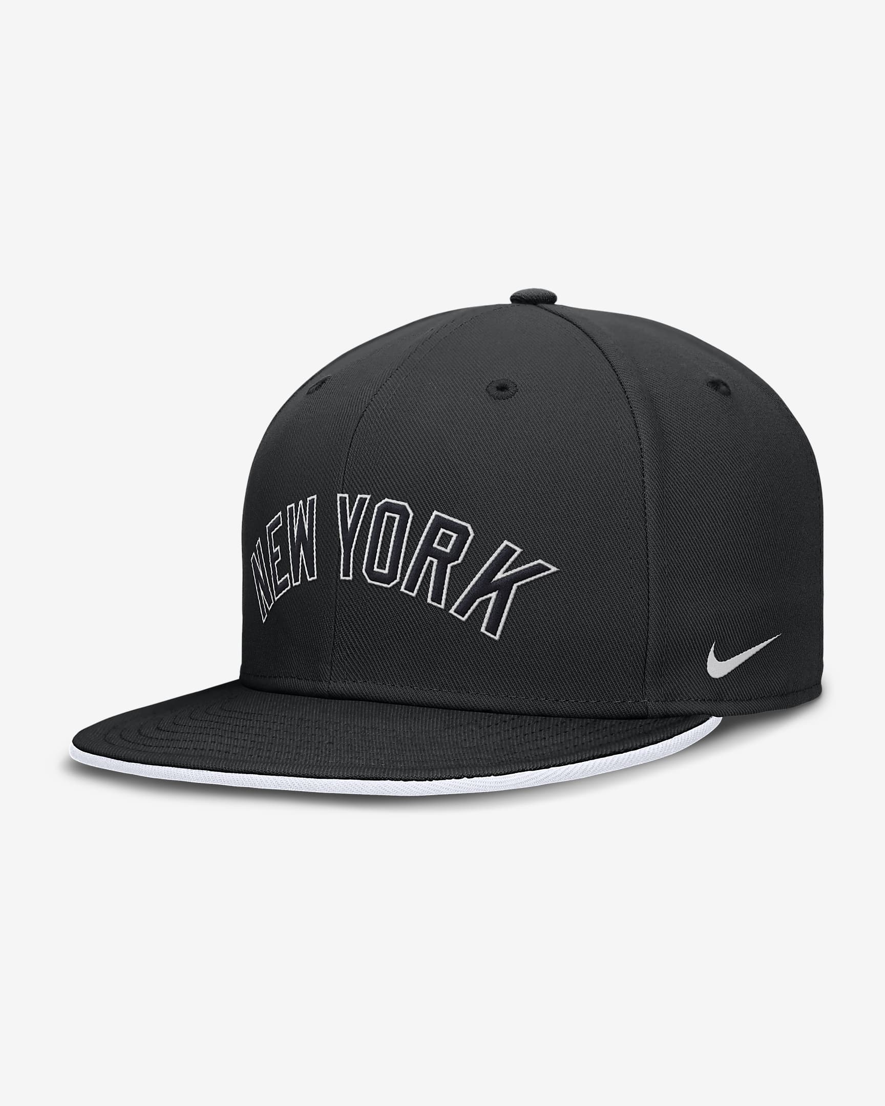 New York Yankees Primetime True Men's Nike Dri-FIT MLB Fitted Hat - Black