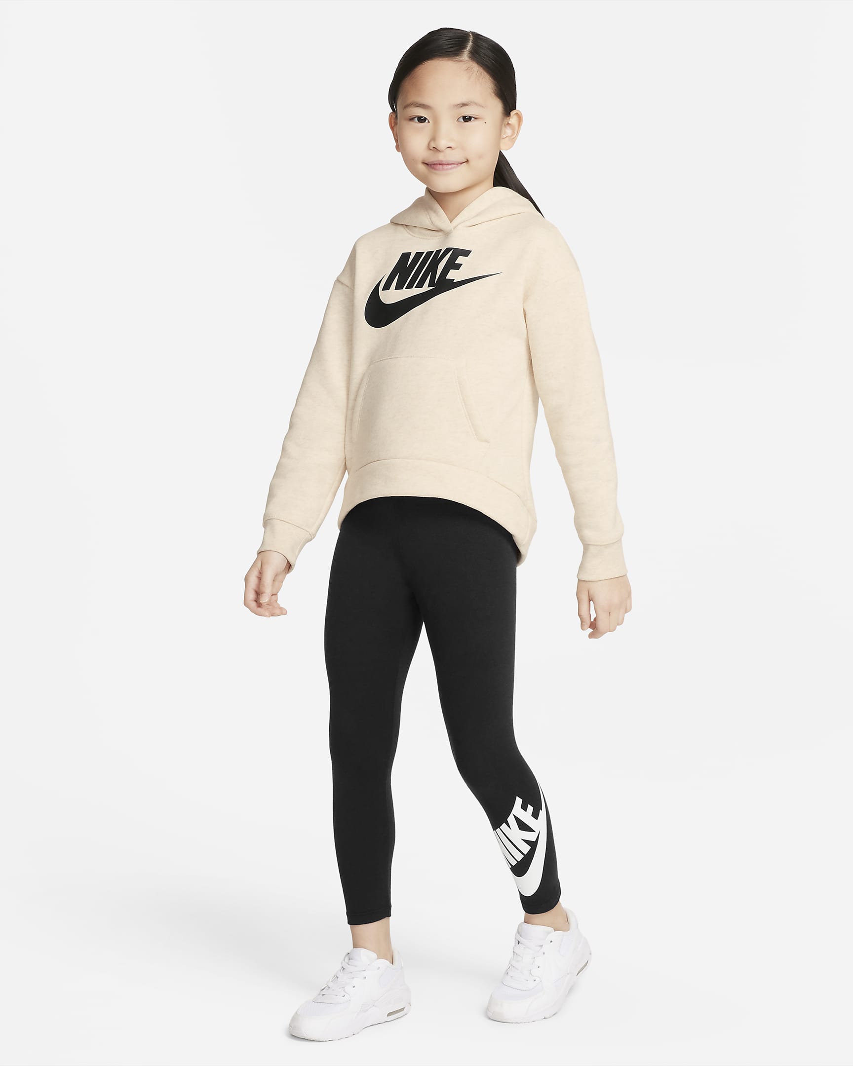 Sudadera con gorro sin cierre para niños talla pequeña Nike Sportswear ...
