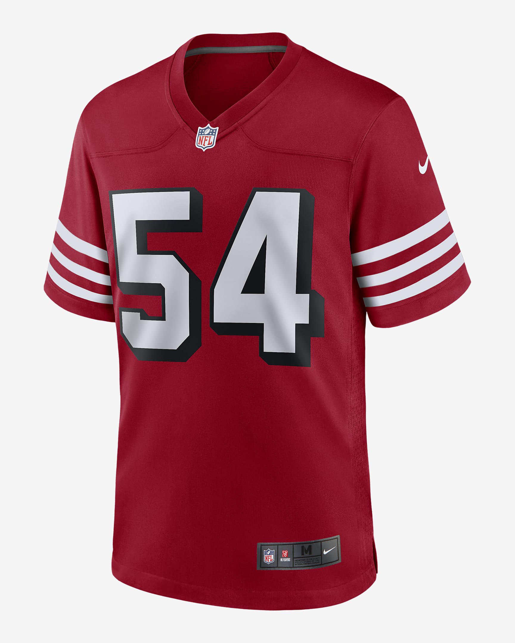 NFL San Francisco 49ers (Fred Warner) Men's Game Football Jersey. Nike.com