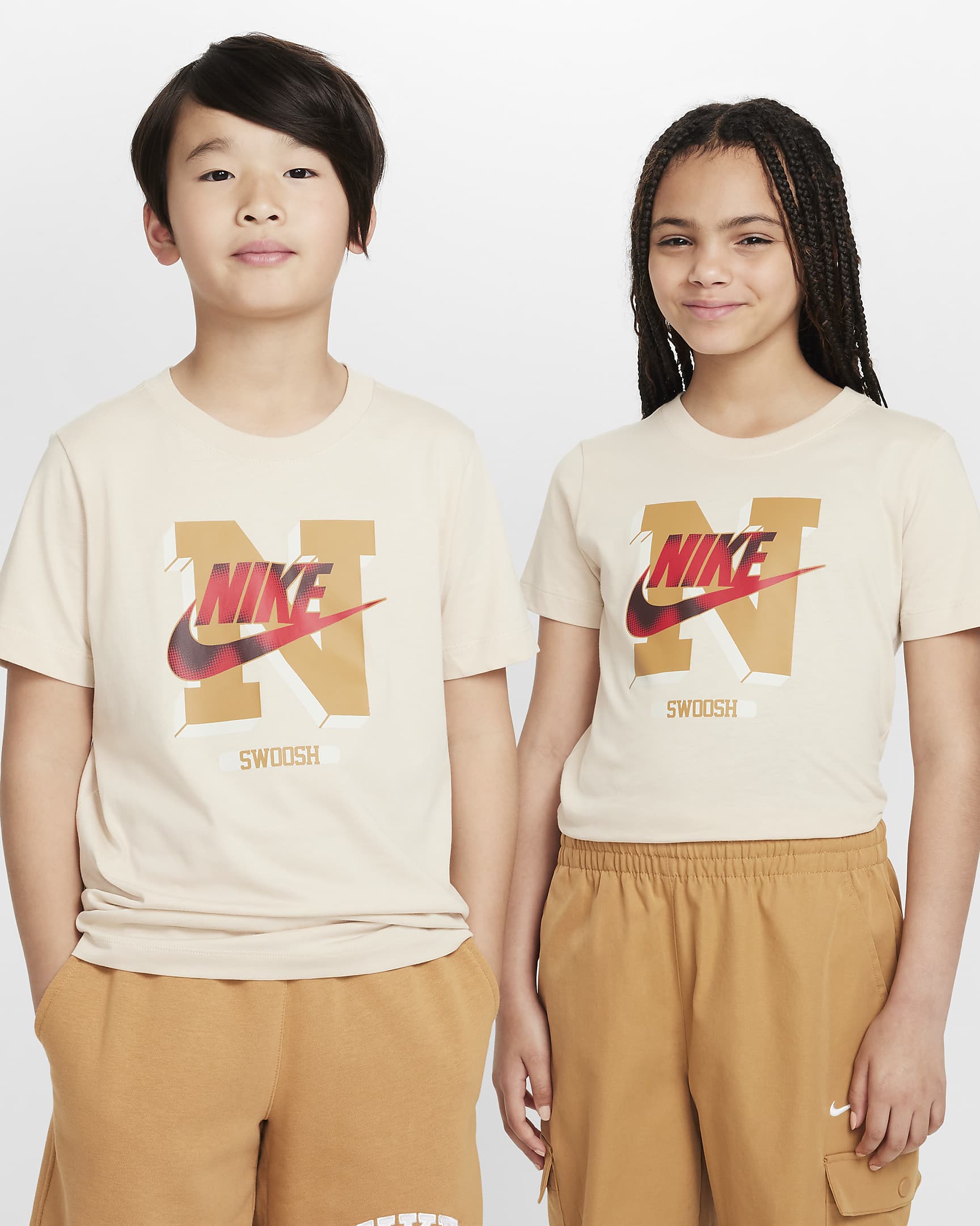 Nike Sportswear Older Kids' T-Shirt - Sand Drift