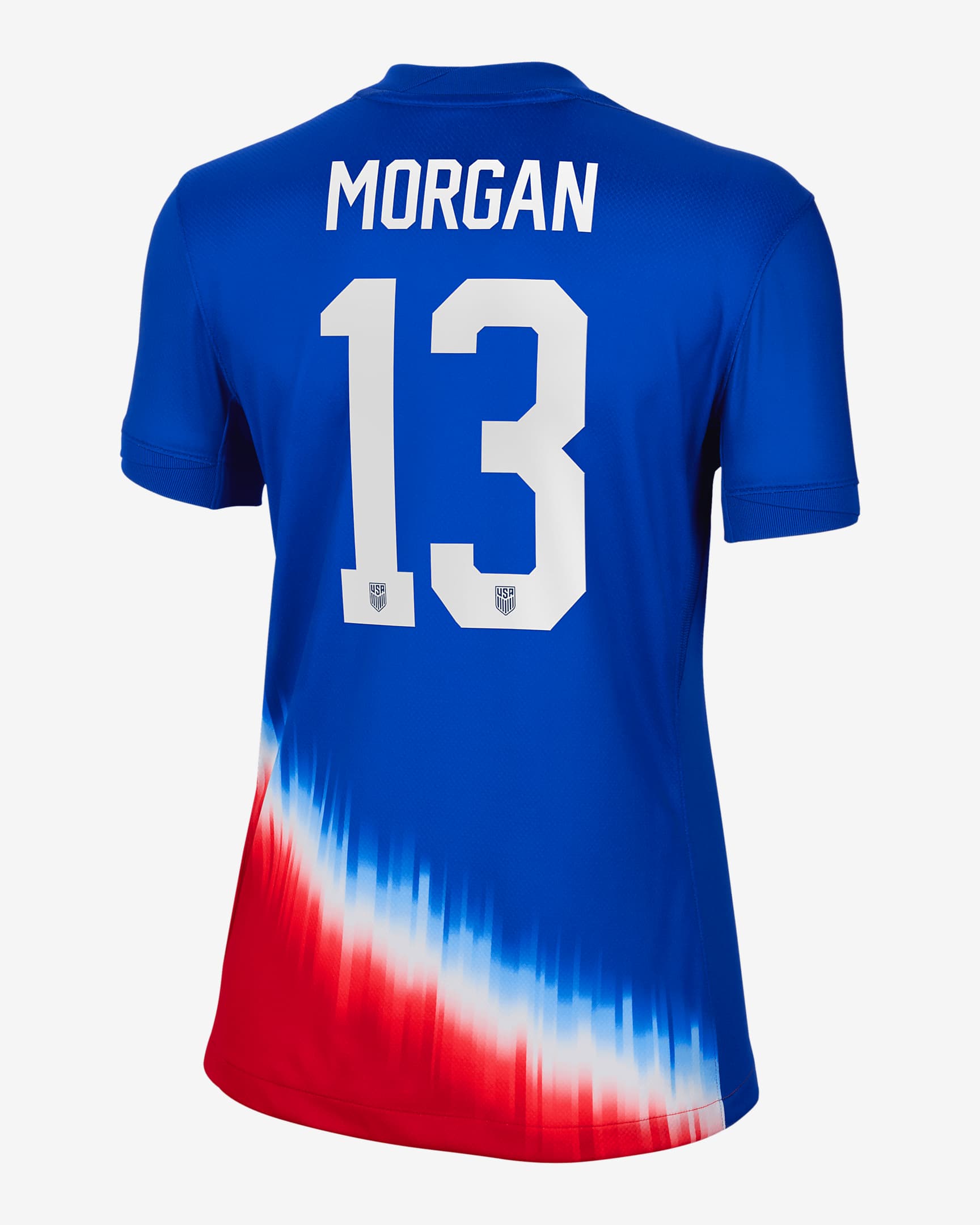 Jersey de fútbol Nike Dri-FIT del USWNT visitante 2024 Stadium para mujer Alex Morgan - Royal