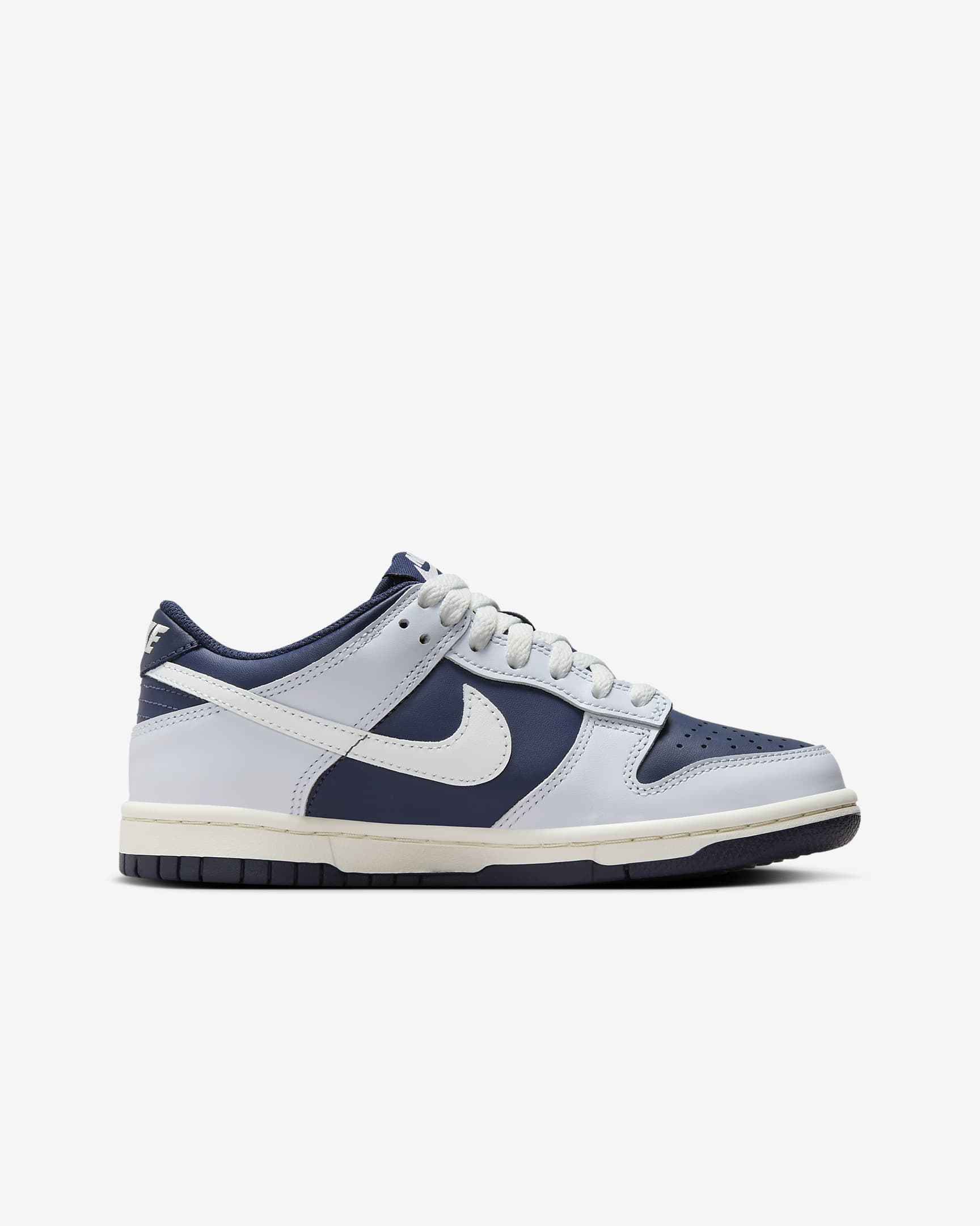 Nike Dunk Low Older Kids' Shoes - Football Grey/Midnight Navy/Summit White