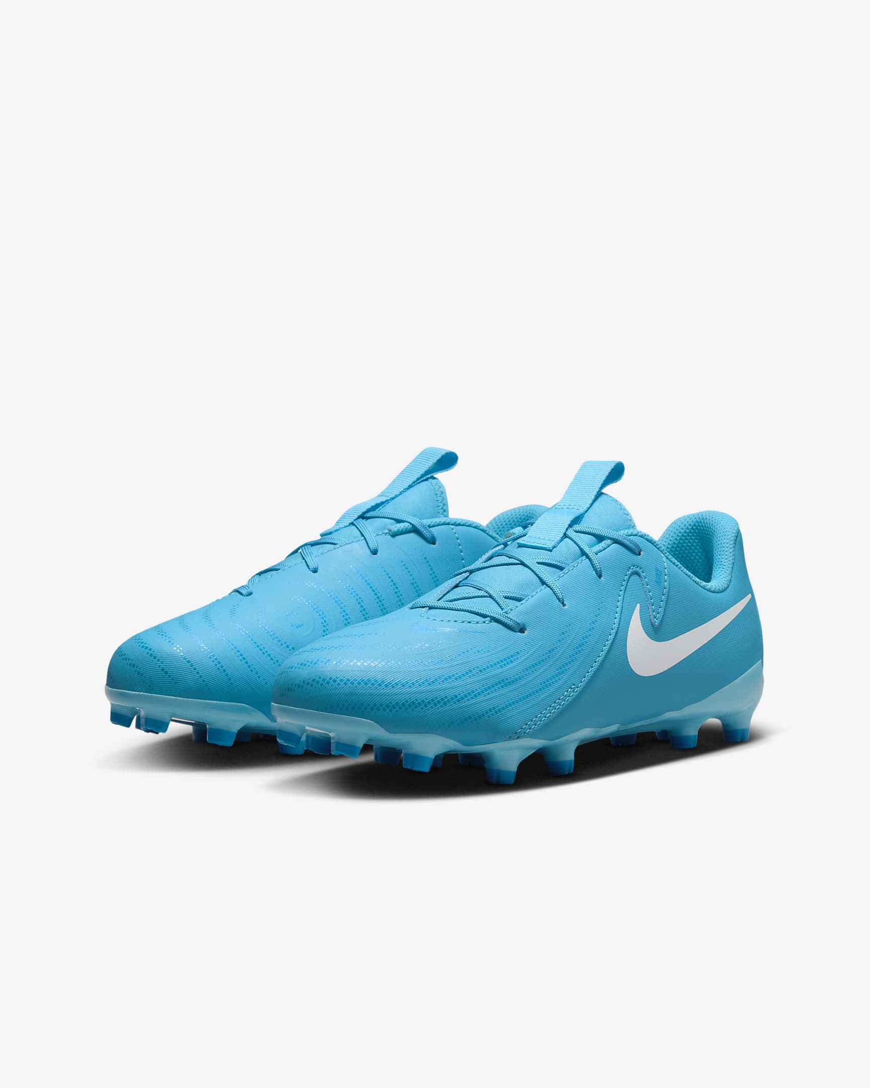 Scarpa da calcio a taglio basso MG Nike Jr. Phantom GX 2 Academy – Bambino/a | Ragazzo/a - Blue Fury/Bianco