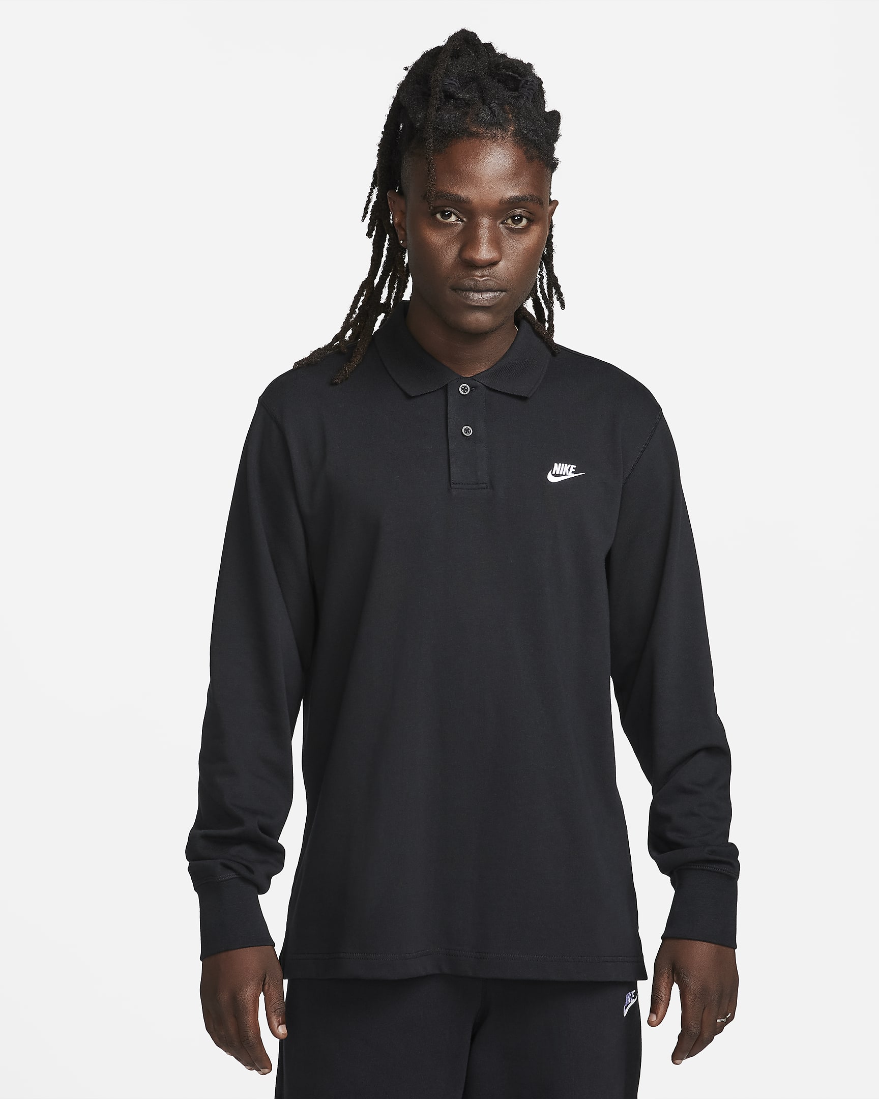 Nike Club Men's LongSleeve Knit Polo.