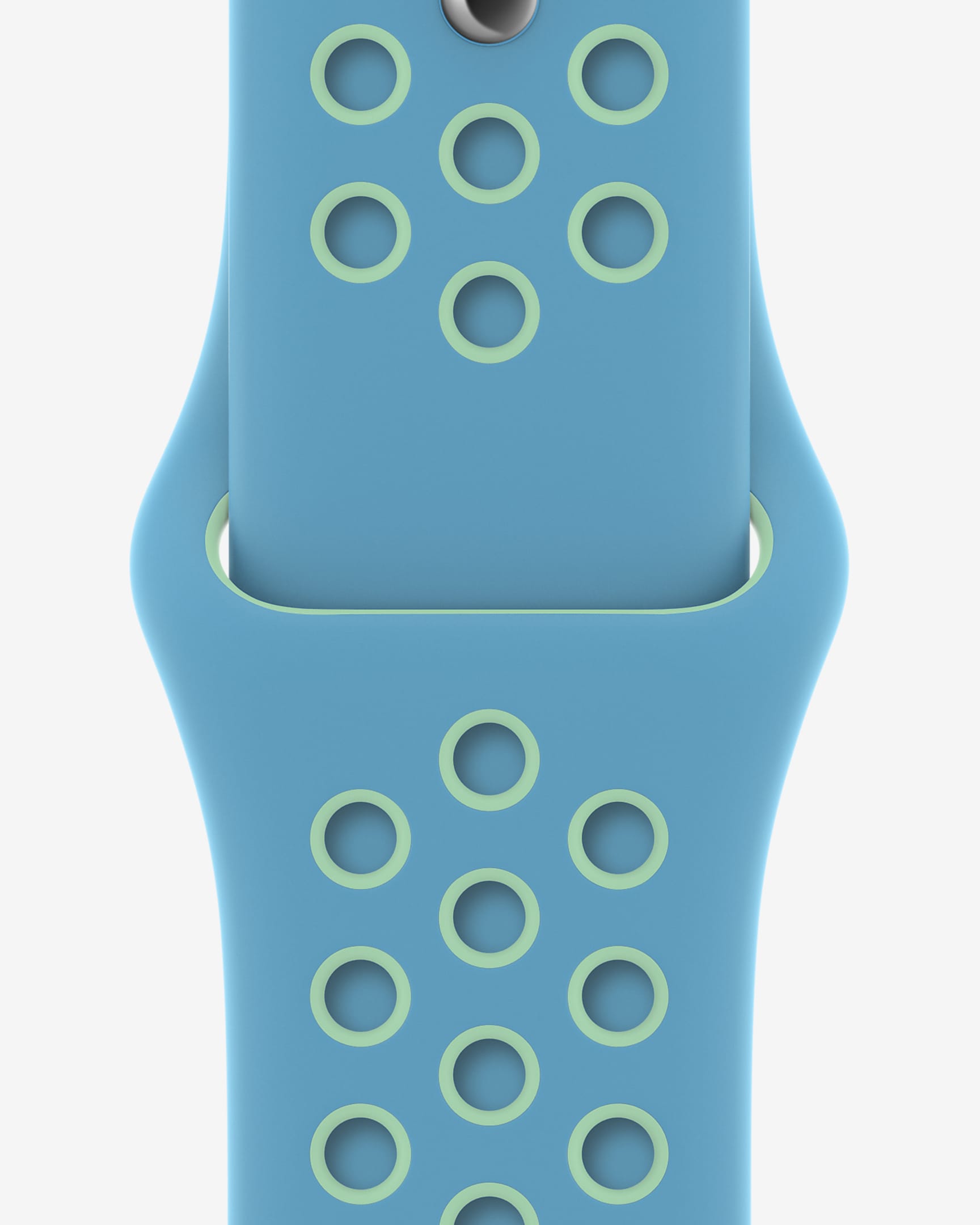 40mm Chlorine Blue/Green Glow Nike Sport Band - Regular - Chlorine Blue/Green Glow
