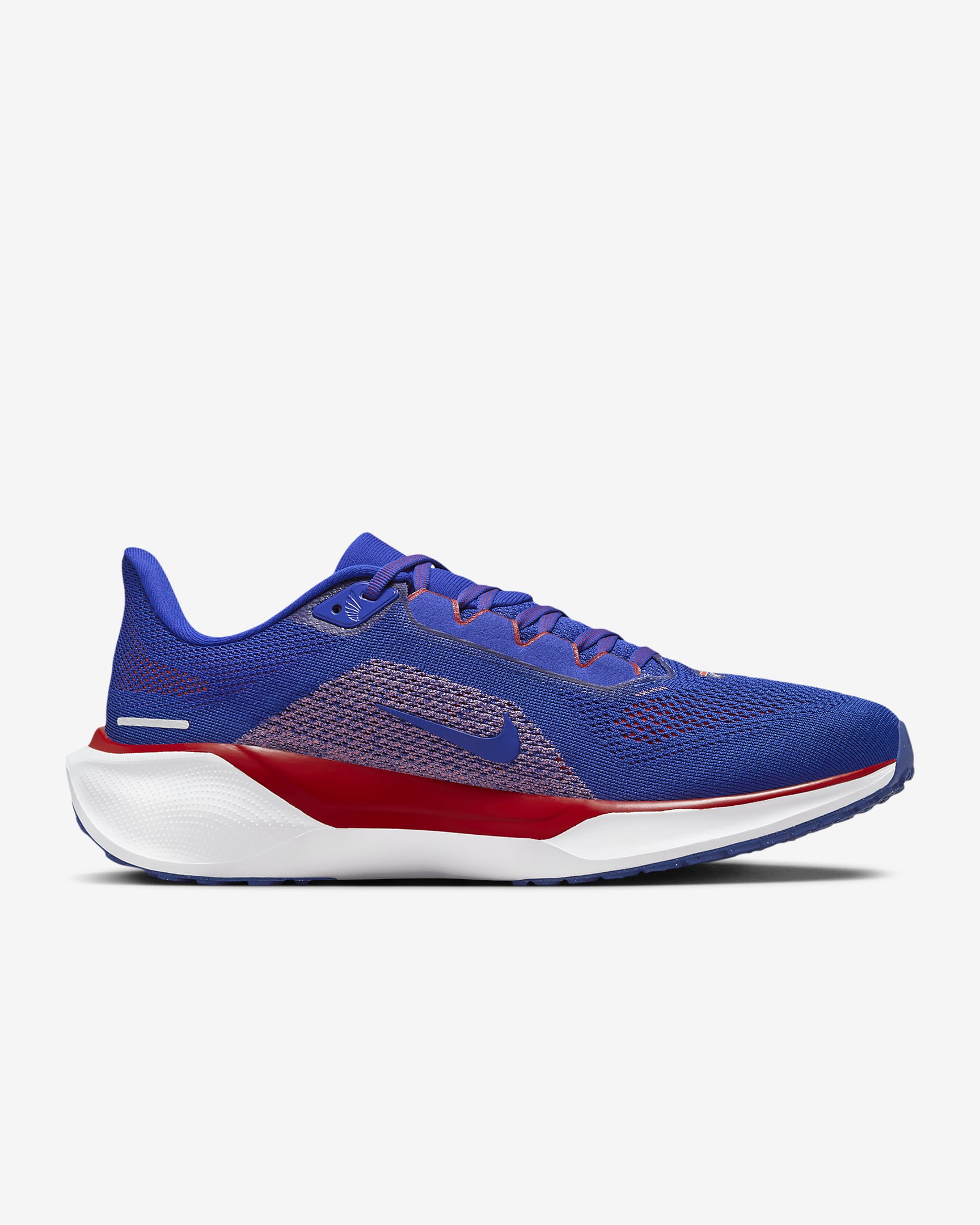 Tenis de correr en pavimento para hombre Nike Pegasus 41 NFL Buffalo Bills - Azul eléctrico/Blanco/Rojo universitario/Blanco