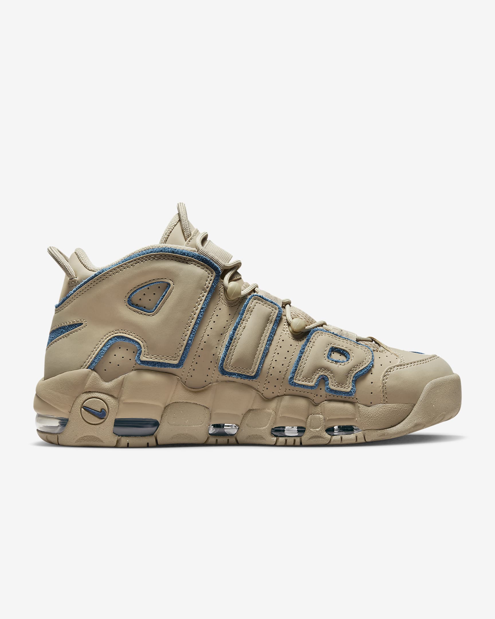 Tenis para hombre Nike Air More Uptempo '96 - Caliza/Caliza/Azul valeriana