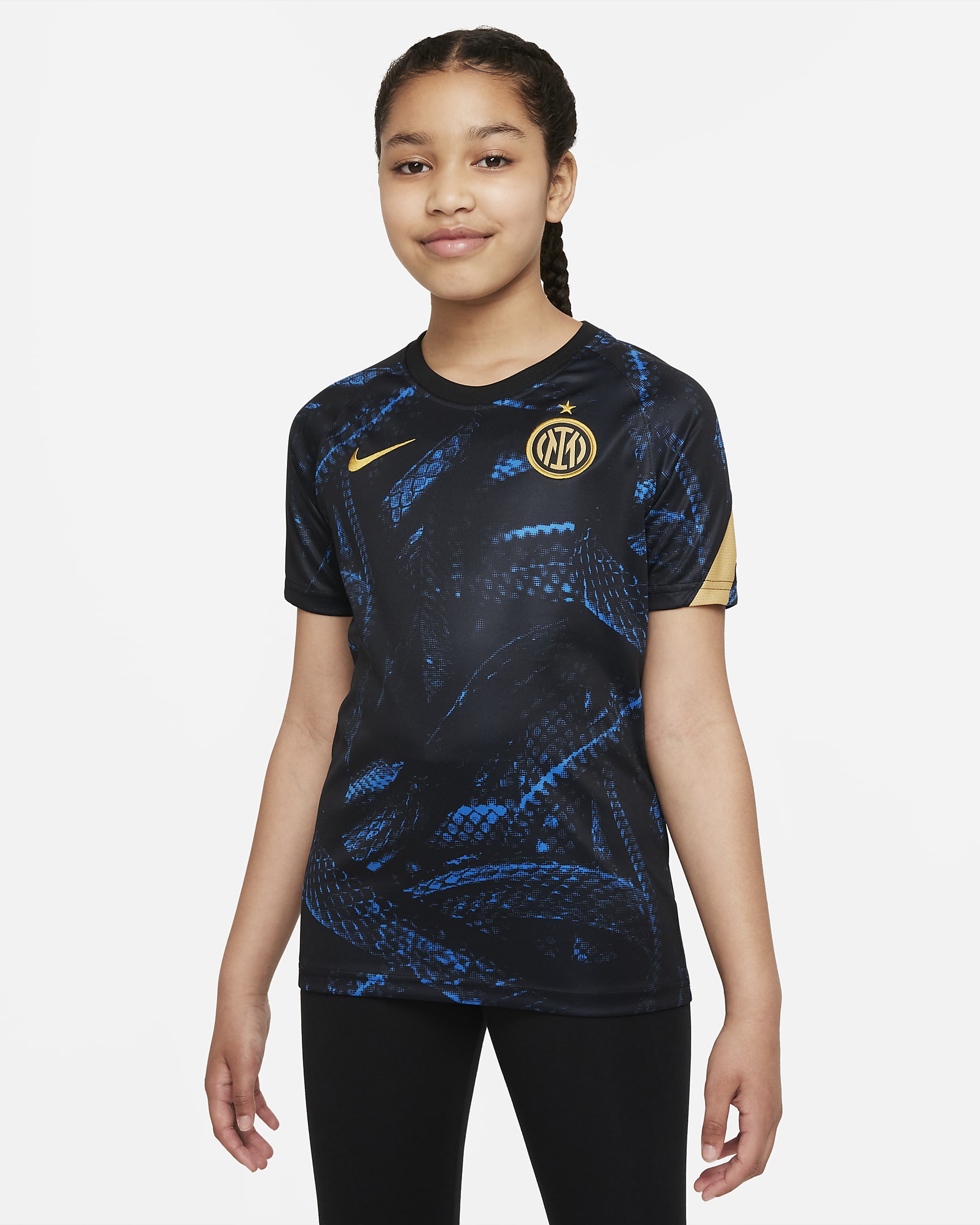 Inter Milan Older Kids' Nike Dri-FIT Pre-Match Football Top. Nike ZA